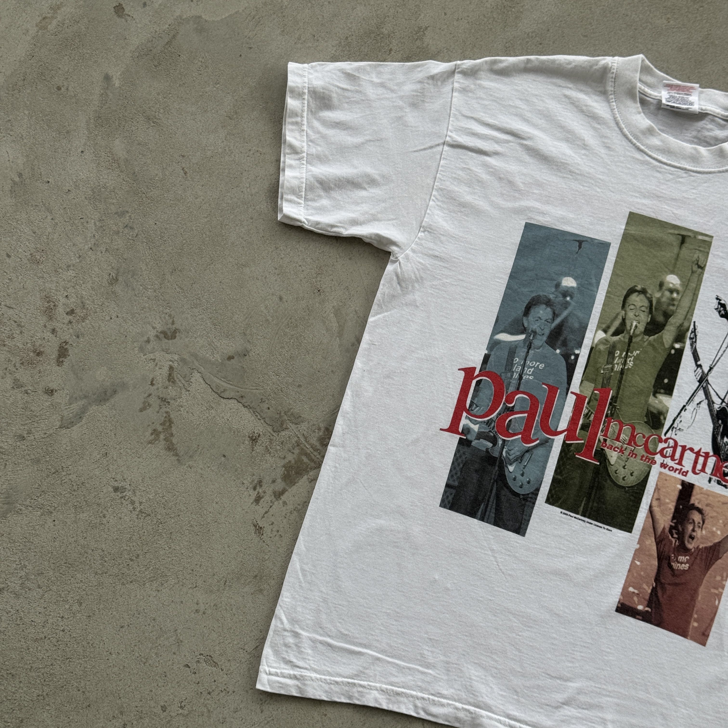 Band Tees Paul McCartney 2003 Back In The World Tour Tee M Size US M / EU 48-50 / 2 - 4 Thumbnail