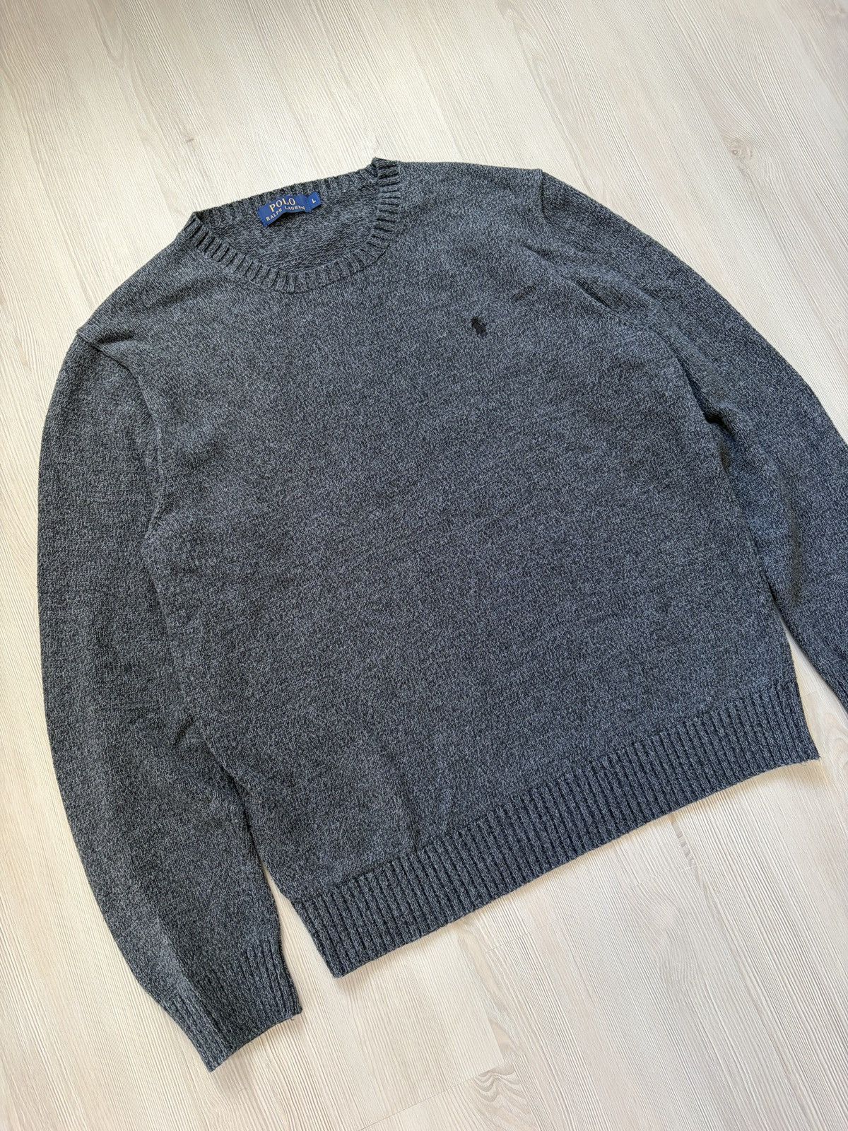 Polo Ralph Lauren Polo Ralph Lauren Cotton Salt&Pepper Sweater Size US L / EU 52-54 / 3 - 6 Thumbnail