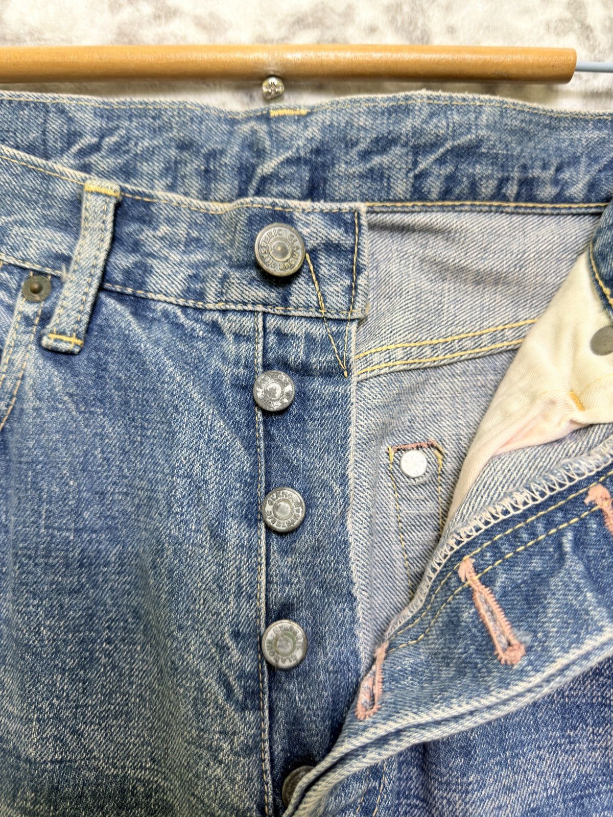 Hysteric Glamour Hysteric Glamour Patchwork Selvedge Denim Tapered Y2K Fit Size US 28 / EU 44 - 9 Thumbnail