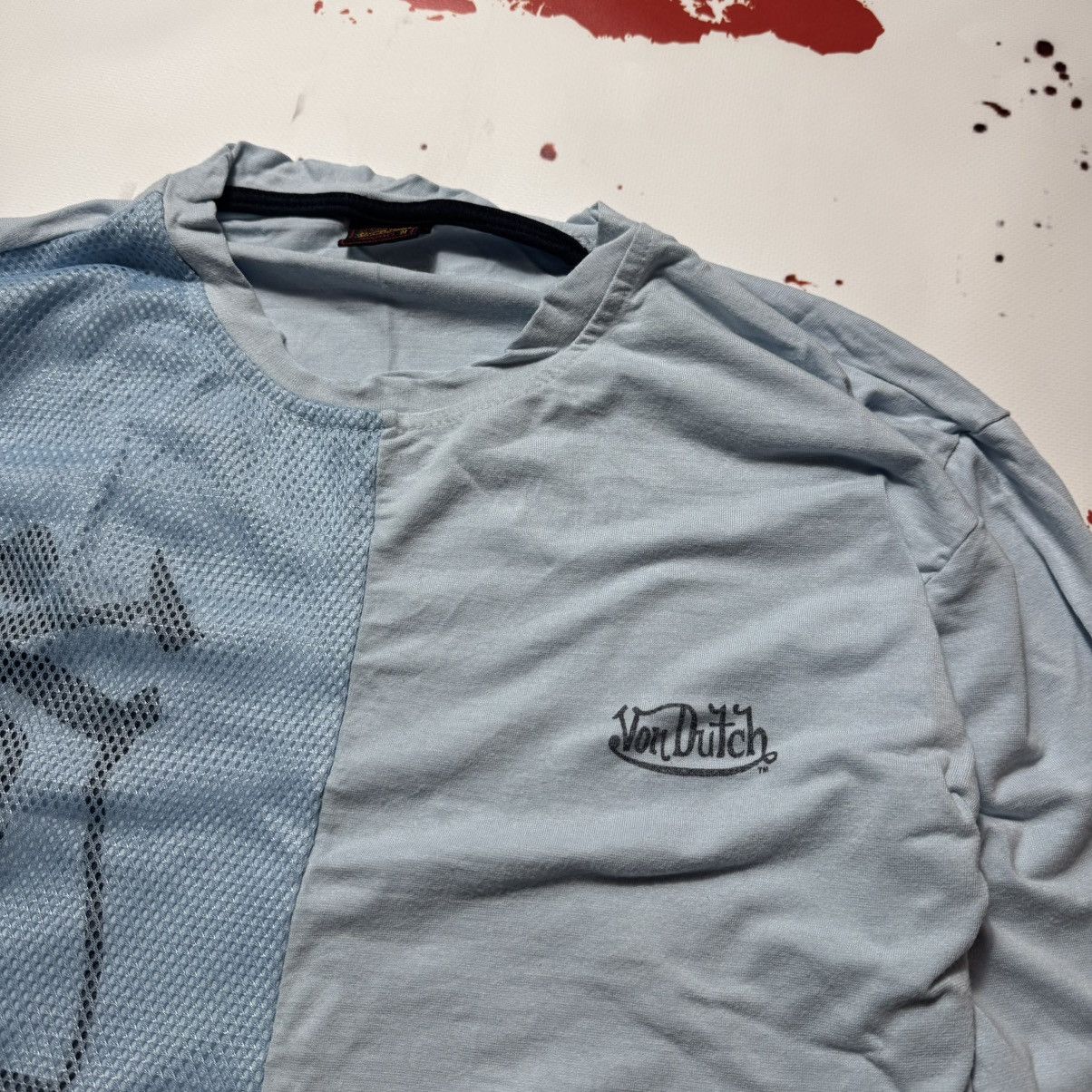 Vintage × Von Dutch vintage 90s mesh longsleeve vondutch big logo Size US M / EU 48-50 / 2 - 3 Thumbnail