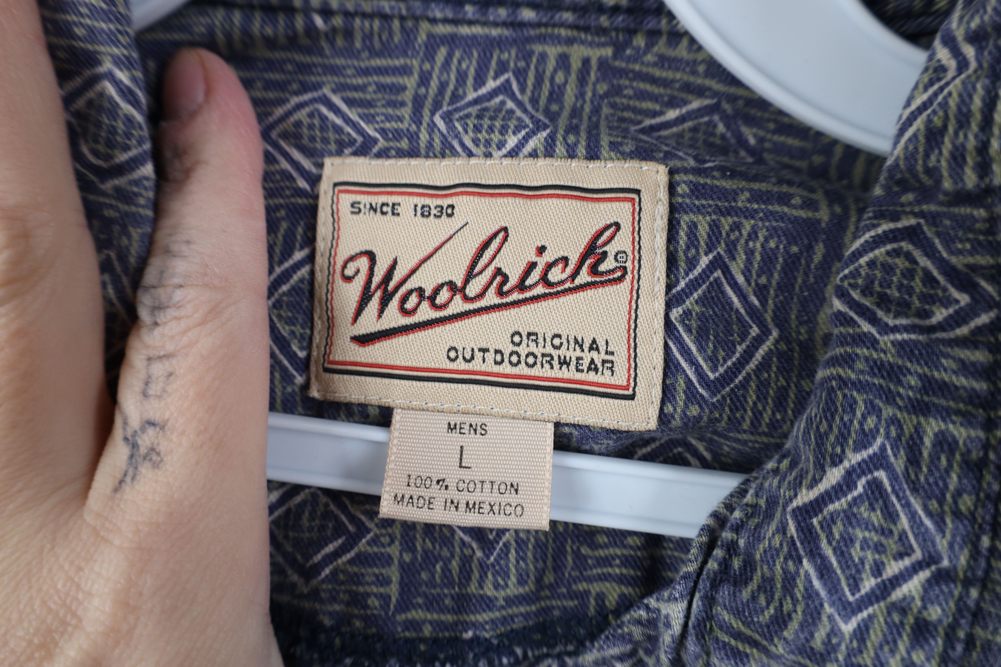 Woolrich Woolen Mills Vintage 90s Woolrich Short Sleeve Button Down Shirt Size US L / EU 52-54 / 3 - 7 Thumbnail