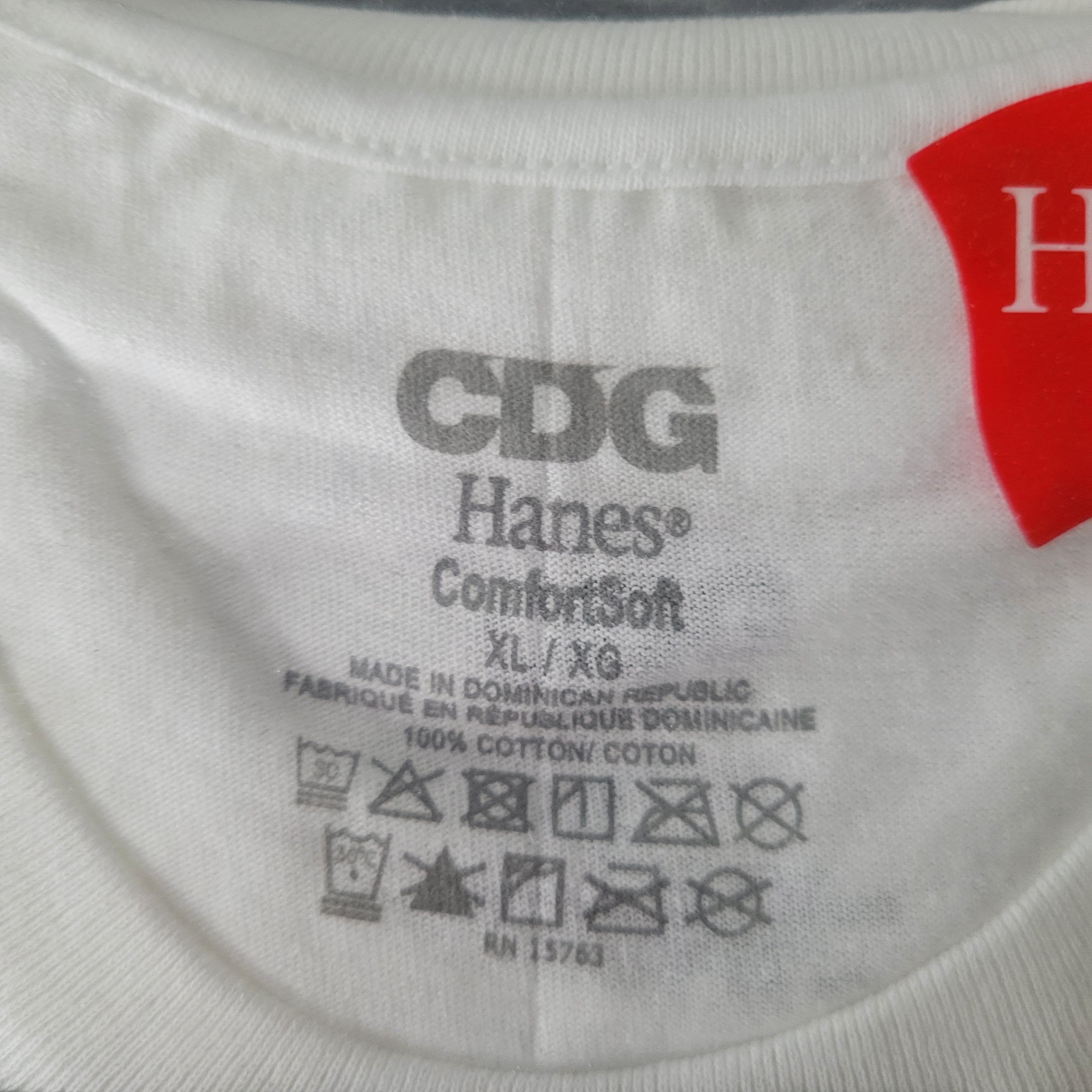 Comme des Garcons CDG x Hanes Logo Tee 3-Pack Size US XL / EU 56 / 4 - 3 Thumbnail