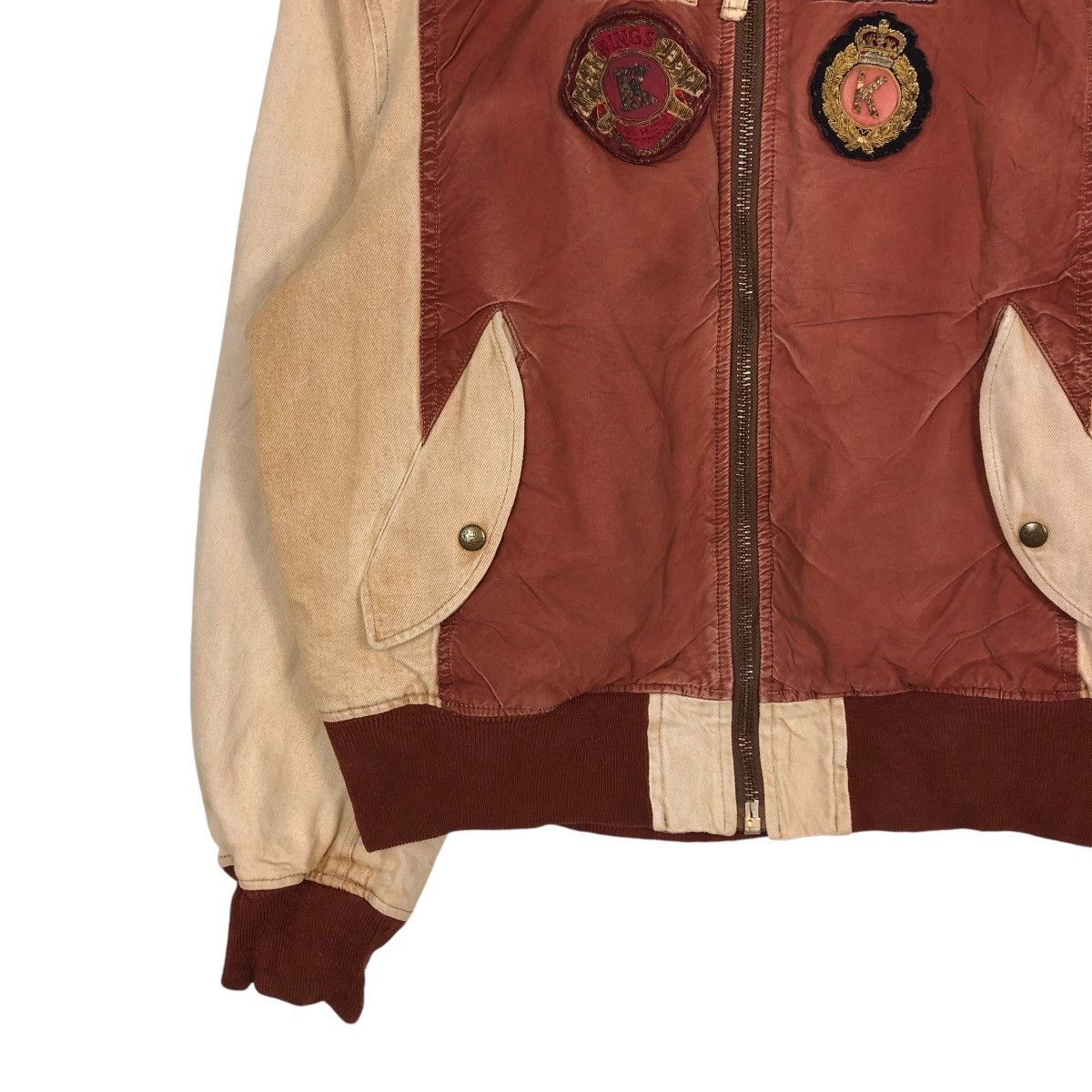 Japanese Brand 🔥VINTAGE BOMBER JACKET KARL HELMUT FULL PATCHES PARACHUTE Size US M / EU 48-50 / 2 - 6 Thumbnail