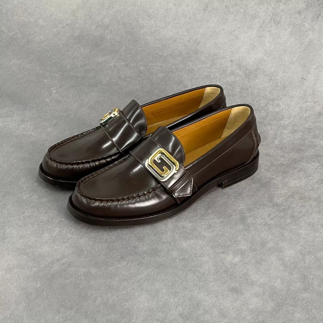Gucci Gucci Leather Brown Lowtop Sneakers 7 Men Size US 7 / EU 40 - 1 Thumbnail