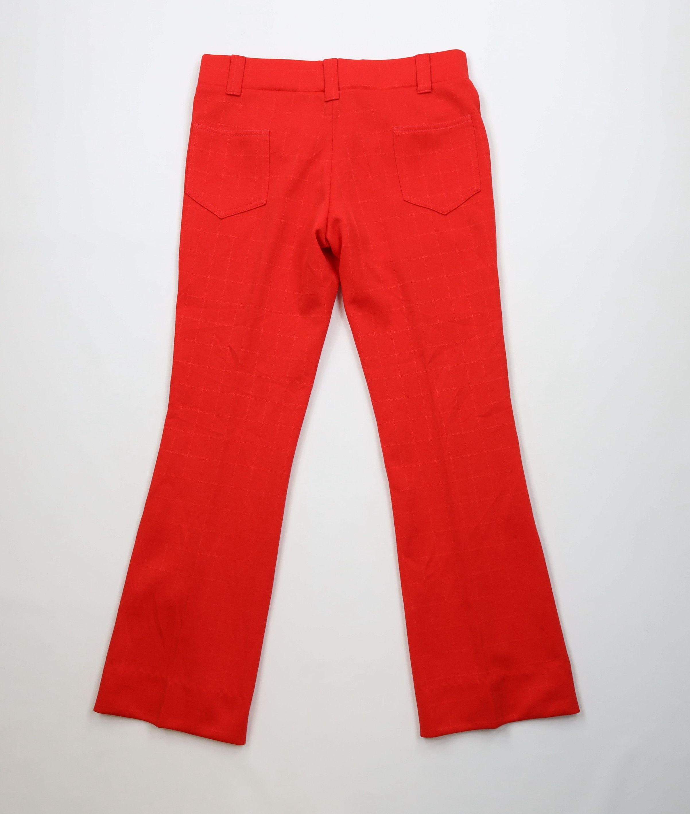 Vintage Vintage 70s Streetwear Knit Bell Bottoms Pants Plaid USA Size 32" / US 10 / IT 46 - 9 Thumbnail