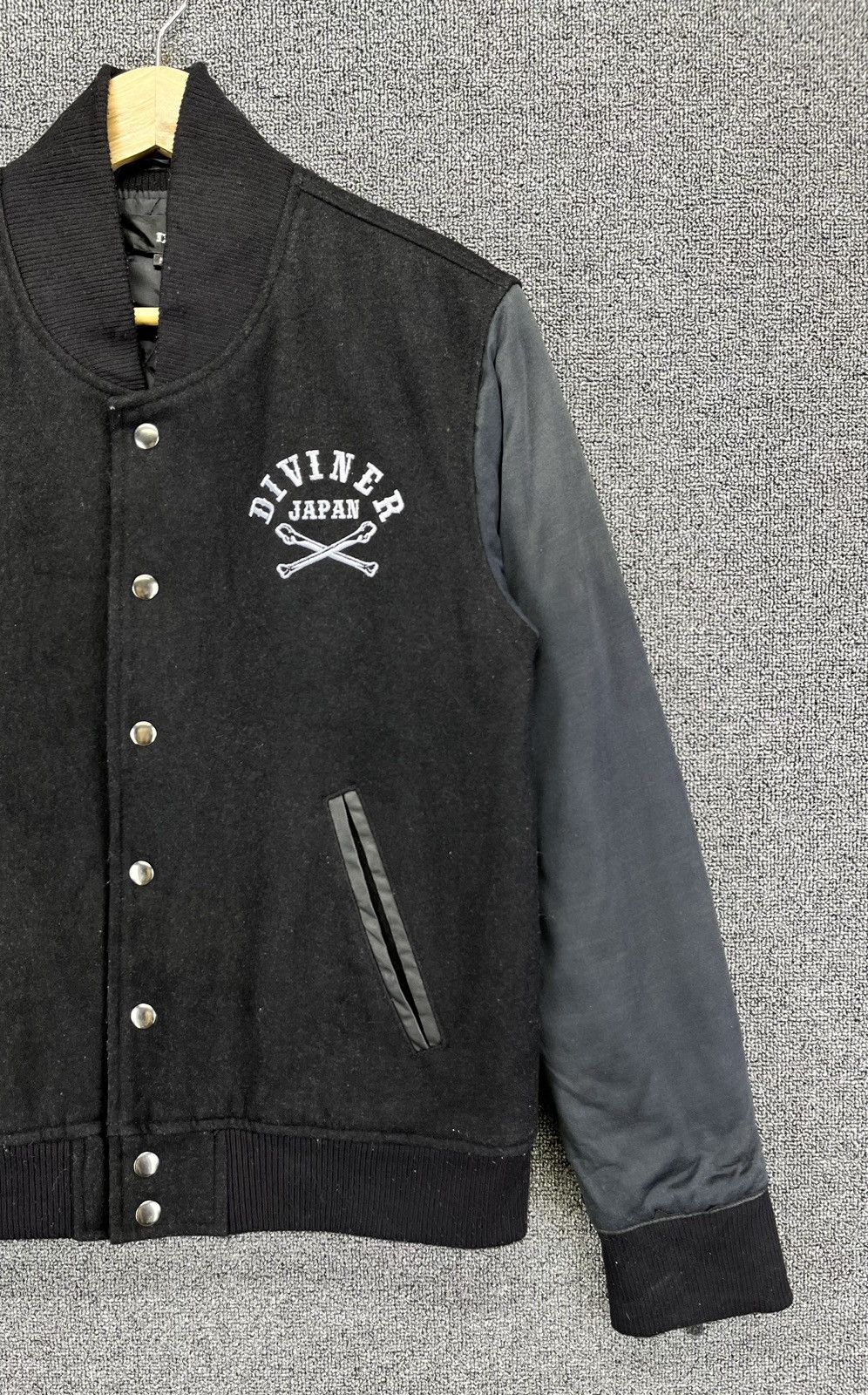Japanese Brand Vintage Diviner Japan Skull Punk Varsity Jacket Size M / US 6-8 / IT 42-44 - 9 Thumbnail