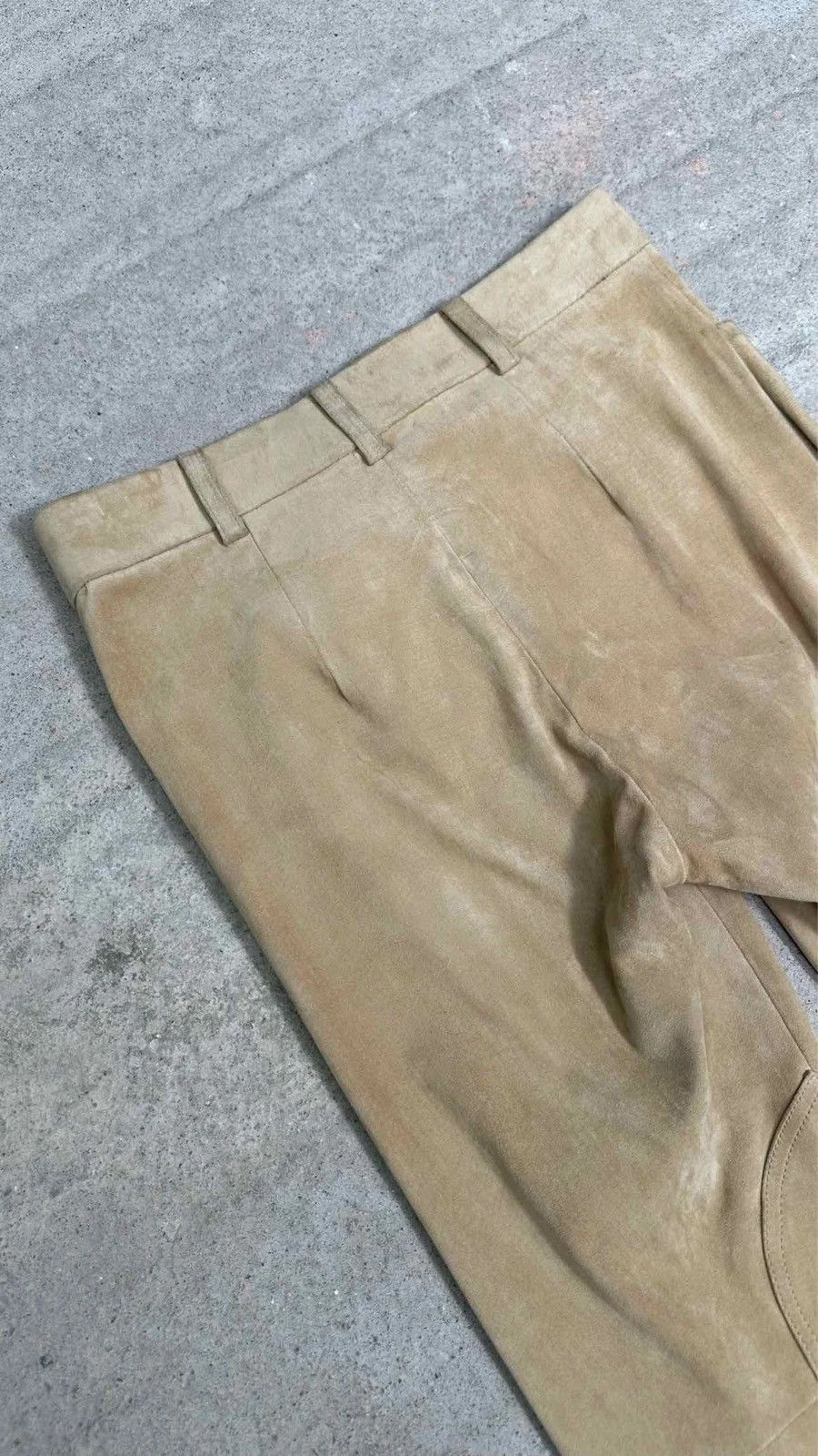 Ralph Lauren Purple Label Ralph Lauren Purple Label 8 M Beige Suede Pants Legging’s Size 30" / US 8 / IT 44 - 4 Thumbnail