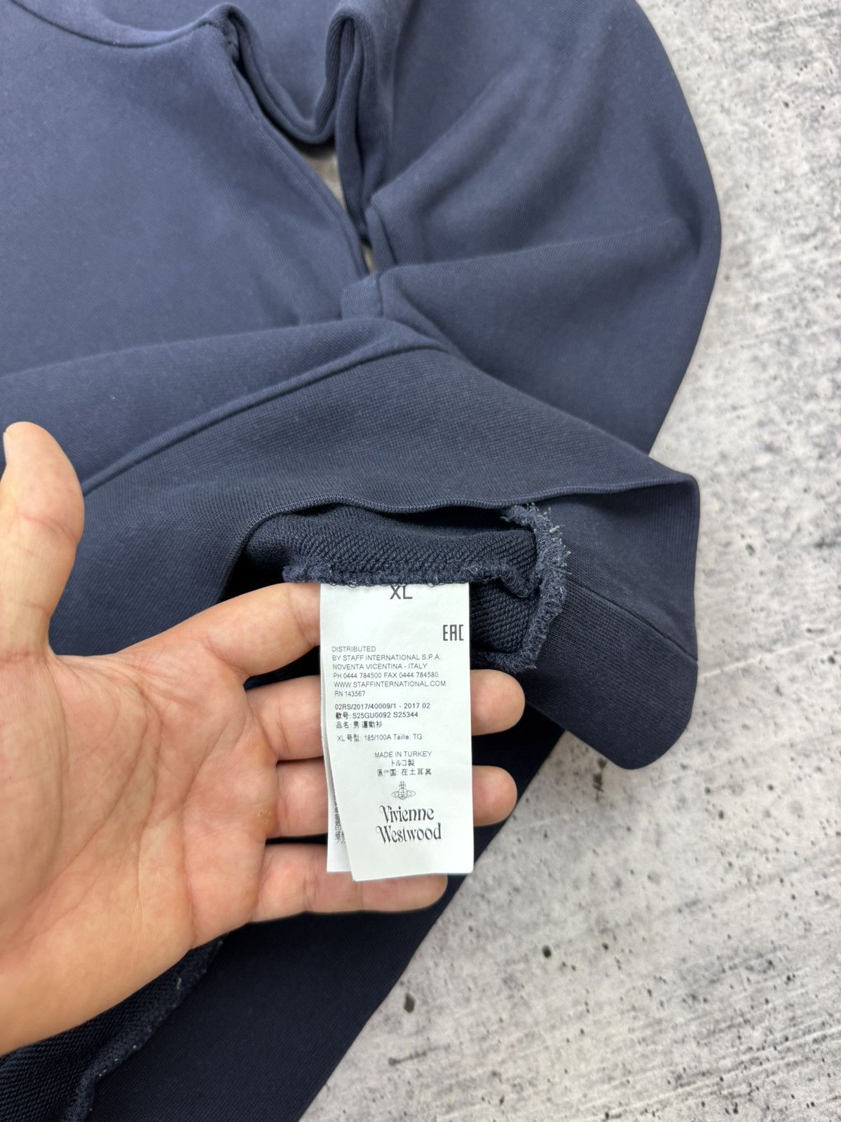 Vintage Vivienne Westwood Blue Casual Blank Sweatshirt XL