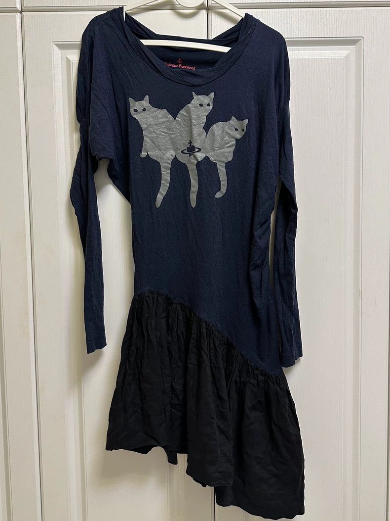Vivienne Westwood Vivienne Westwood Cat stripes deform irregular pleated des Size S / US 4 / IT 40 - 3 Thumbnail