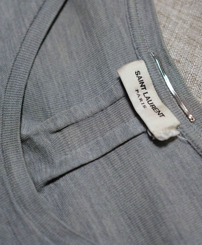 Saint Laurent Paris Saint Laurent Paris Stone washed mulberry silk chain pocke Size S / US 4 / IT 40 - 4 Thumbnail