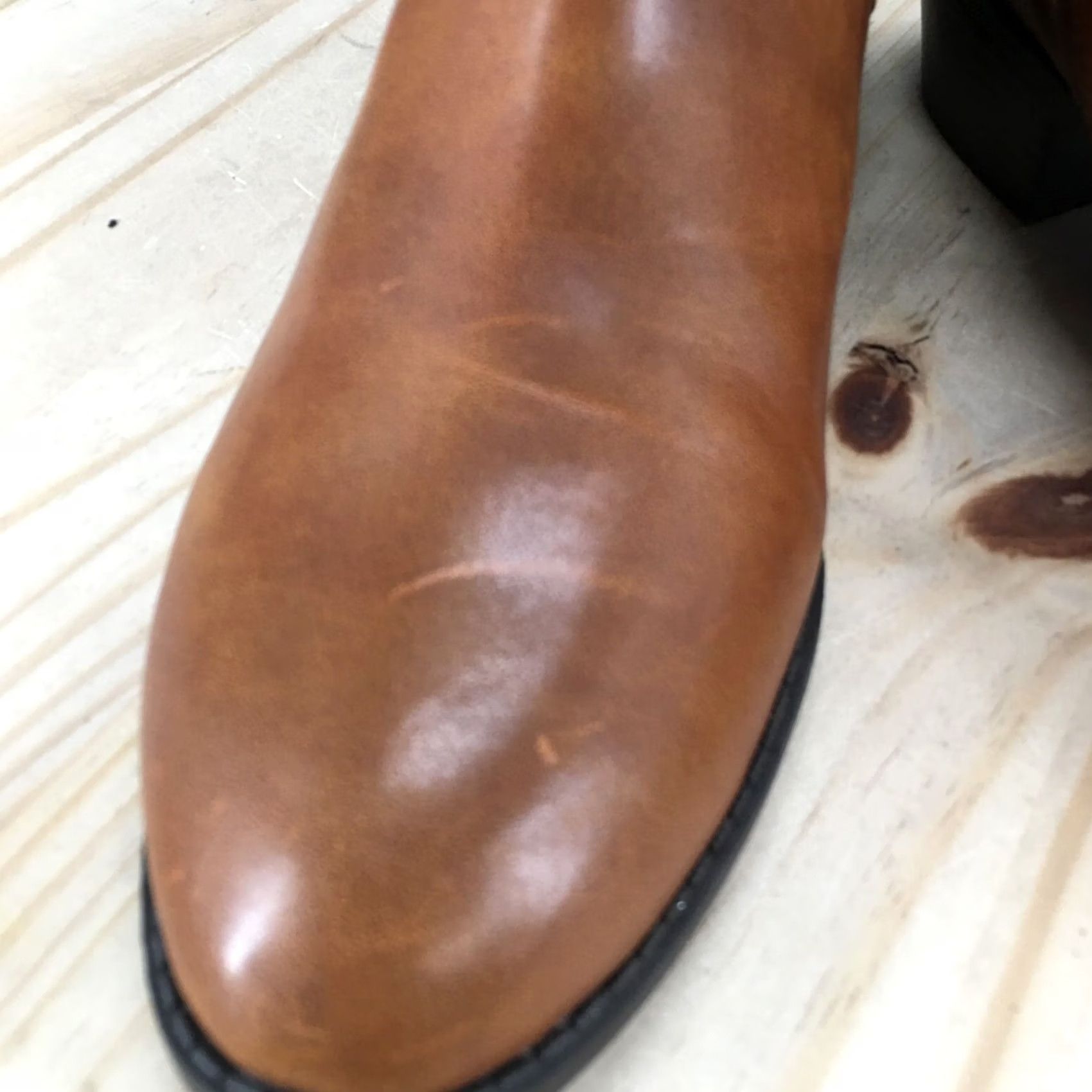 American Eagle Outfitters American Eagle Boots Womens 9.5 Ankle Bootie Brown Faux Leather Casual Block Size US 10 / IT 40 - 4 Thumbnail