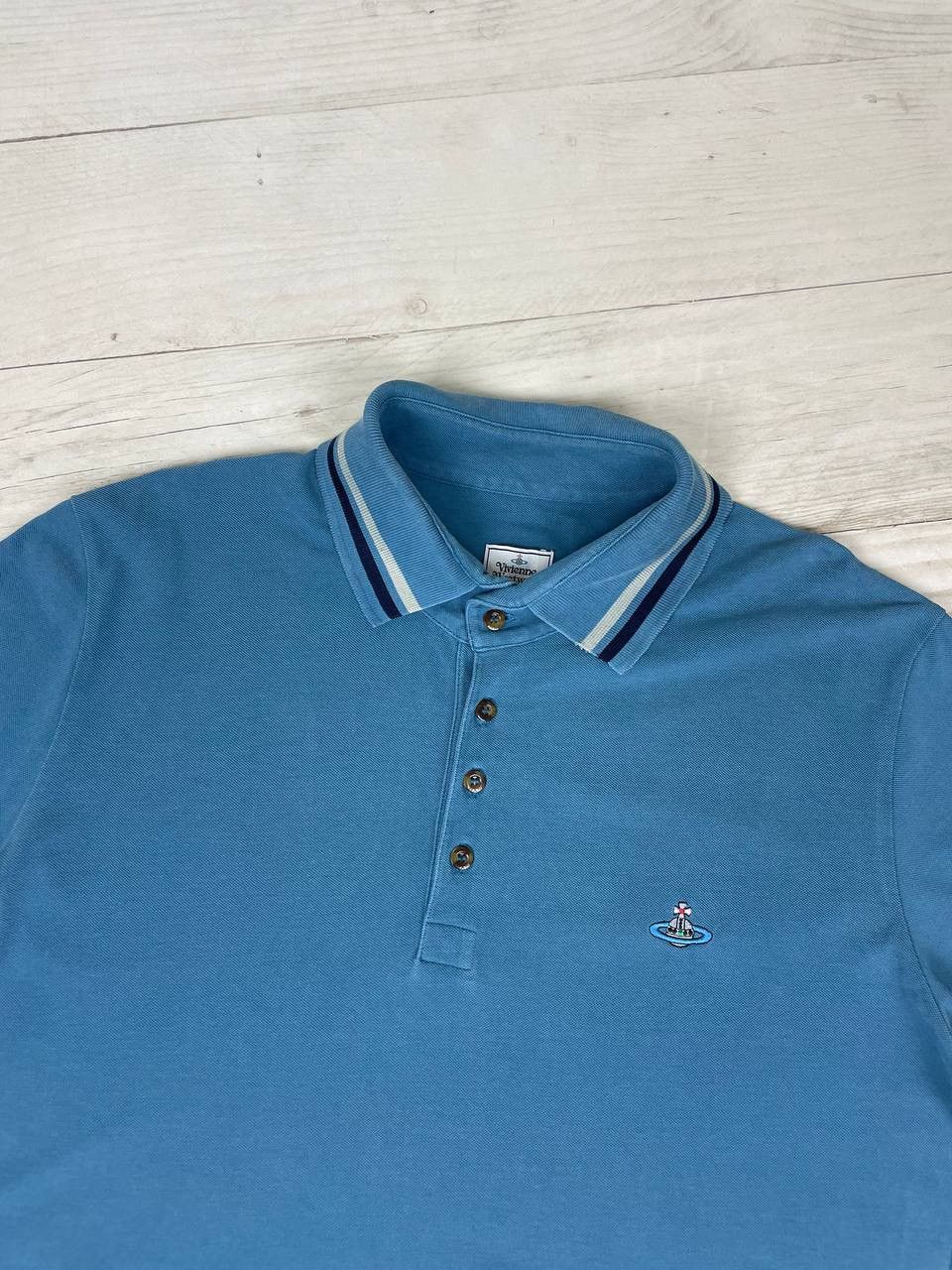 Vivienne Westwood Vivienne Westwood Polo Shirt Logo Orb Basic Luxury Size US XL / EU 56 / 4 - 2 Thumbnail