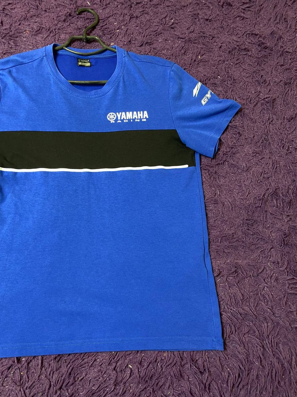 Yamaha Moto Brand Logo YAMAHA Y2K Blue T-Shirt Size L Size US L / EU 52-54 / 3 - 7 Thumbnail