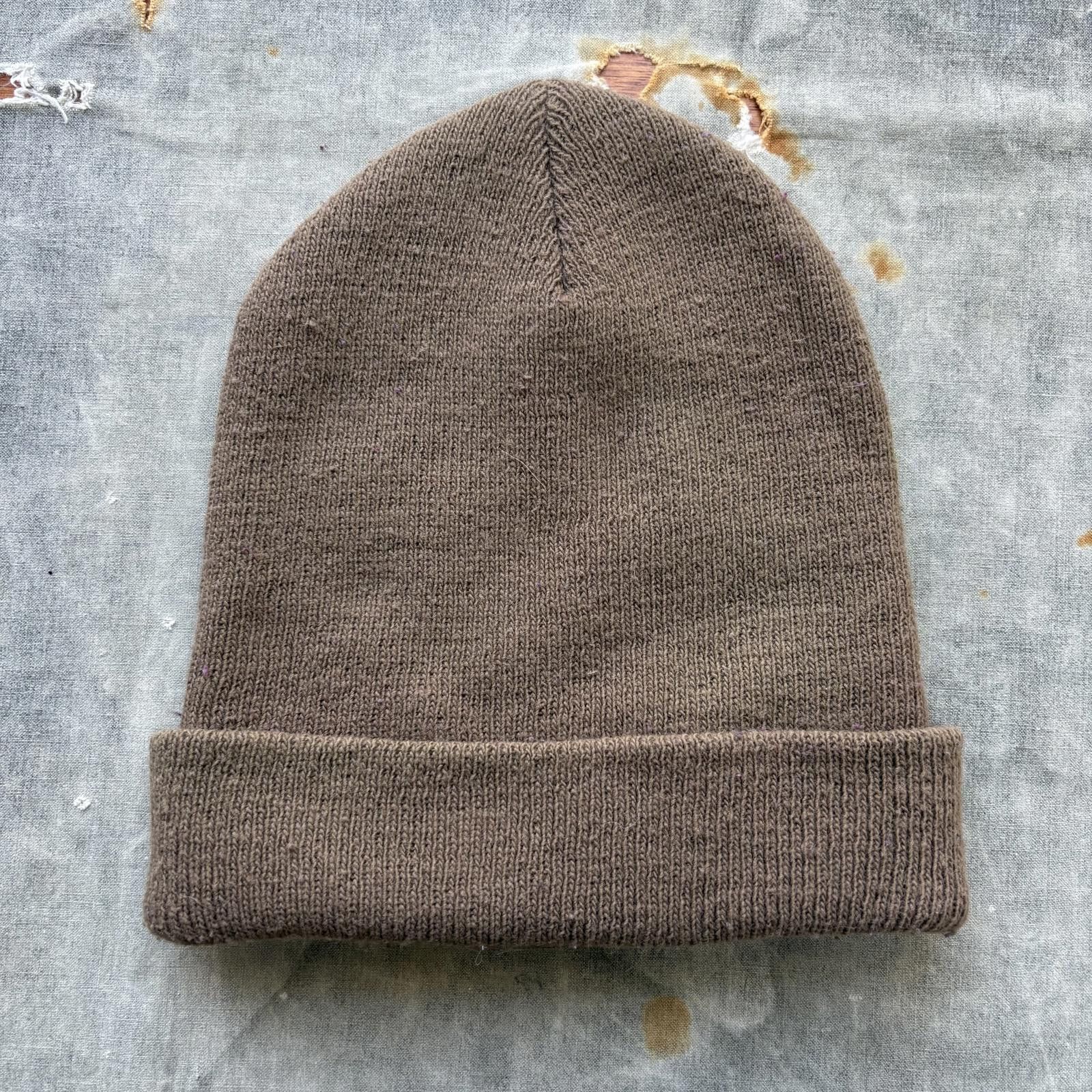 Carhartt Vintage Y2K Carhartt Brown Tan Grunge Skate Outerwear Beanie Size ONE SIZE - 2 Thumbnail