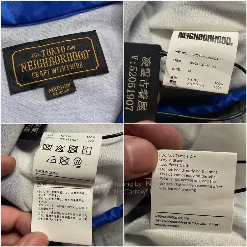 Neighborhood Neighborhood 17AW Nylon Thin Fleece Coach Jacket, Size M, Size US M / EU 48-50 / 2 - 8 Thumbnail