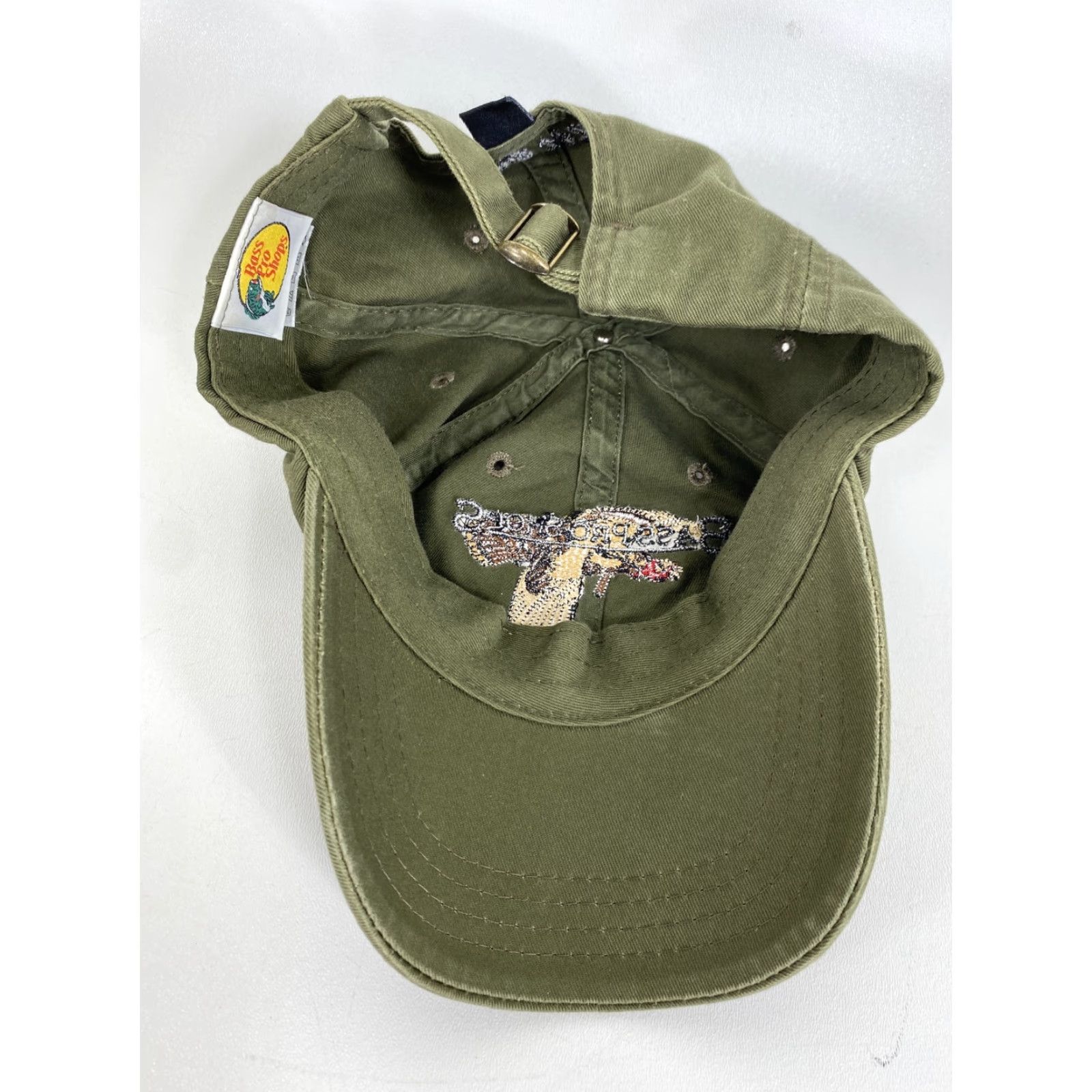 Bass Pro Shops Bass Pro Shop Pheasant Embroidered Strapback Adult Hat Cap Baseball Cap Unisex Green Cotton Polyester Canvas Adjustable Men Women Size ONE SIZE - 6 Thumbnail