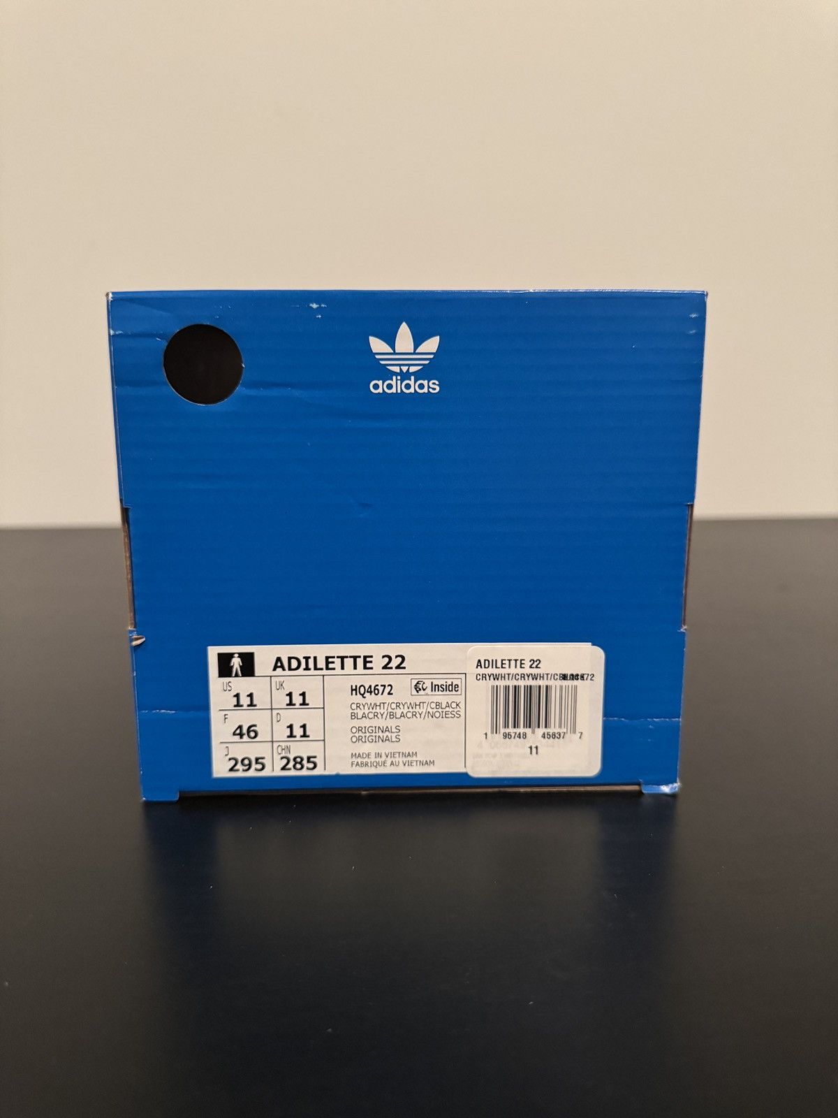 Adidas ADIDAS ADILETTE 22 SLIDES CRYSTAL WHITE Size US 11 / EU 44 - 8 Thumbnail