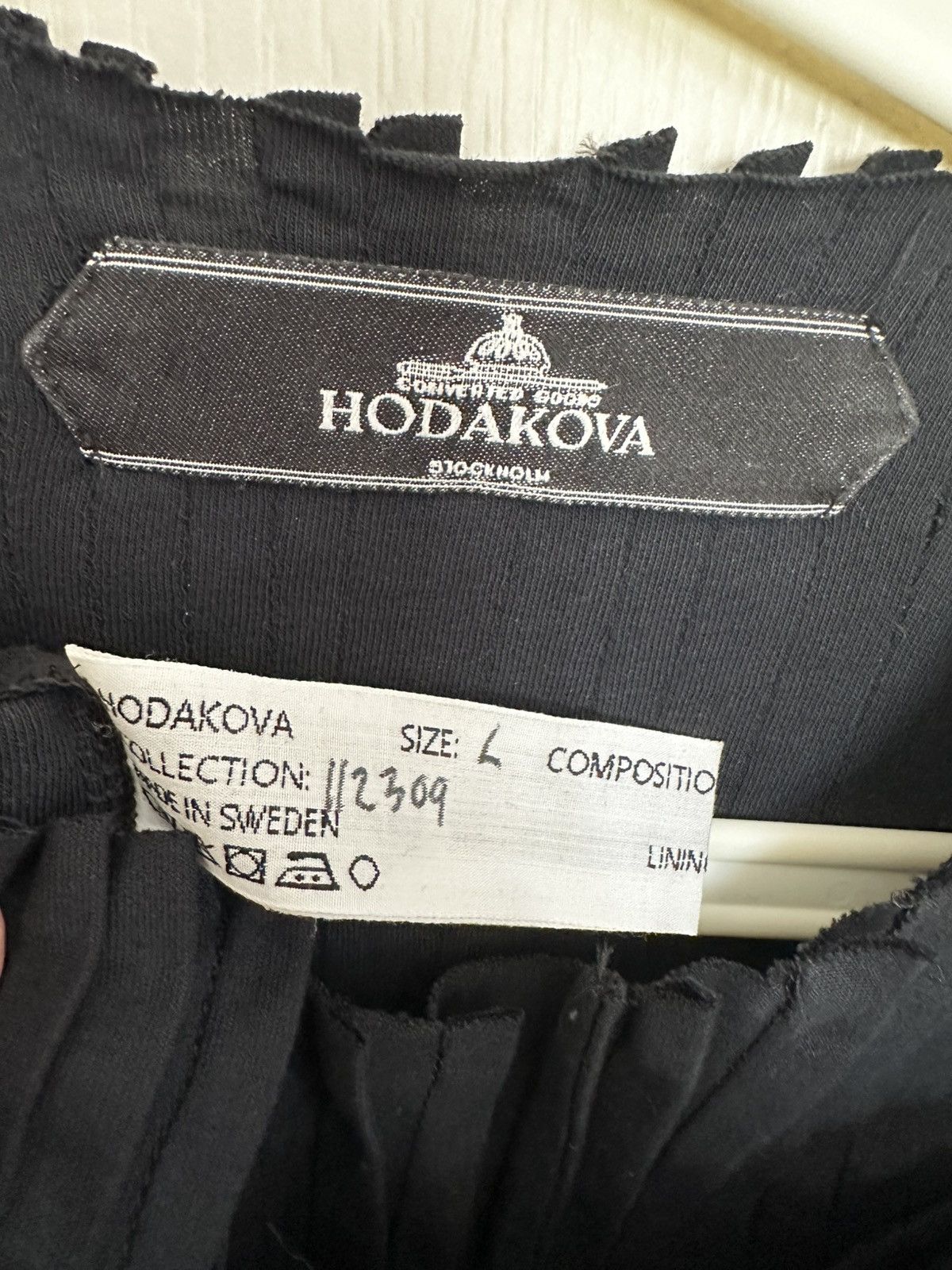 Hodakova HODAKOVA pleated tank top navy Size US L / EU 52-54 / 3 - 8 Thumbnail