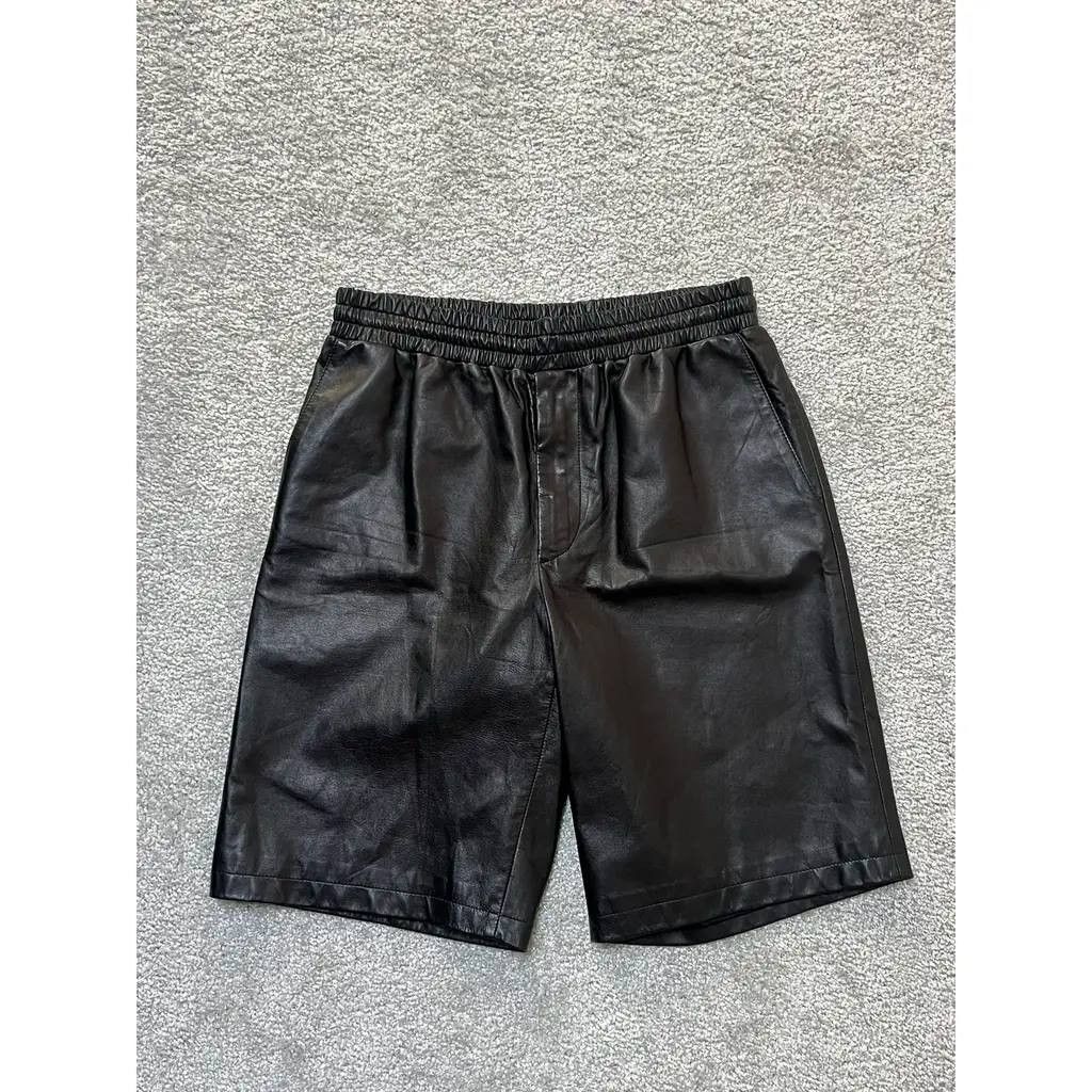 Prada Prada Nappa Leather Bermuda Black Shorts Size US 30 / EU 46 - 2 Thumbnail