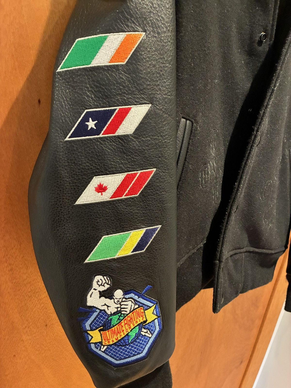 October's Very Own Iceman Drake x UFC Championship Varsity Leather Jacket Size US S / EU 44-46 / 1 - 4 Thumbnail