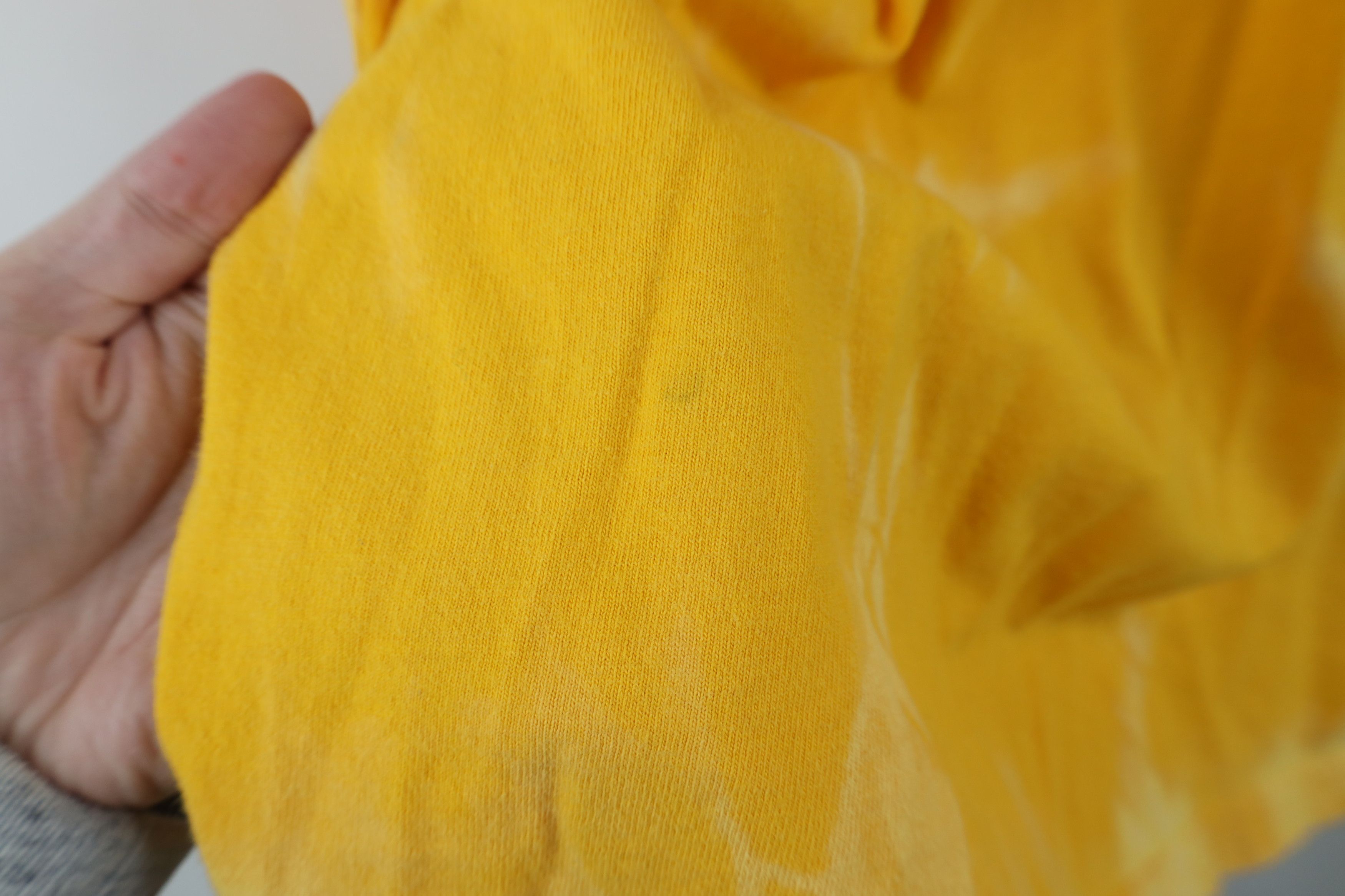Champion × Vintage Vintage 90s Champion Acid Wash Long Sleeve T-Shirt Yellow Size US L / EU 52-54 / 3 - 6 Thumbnail