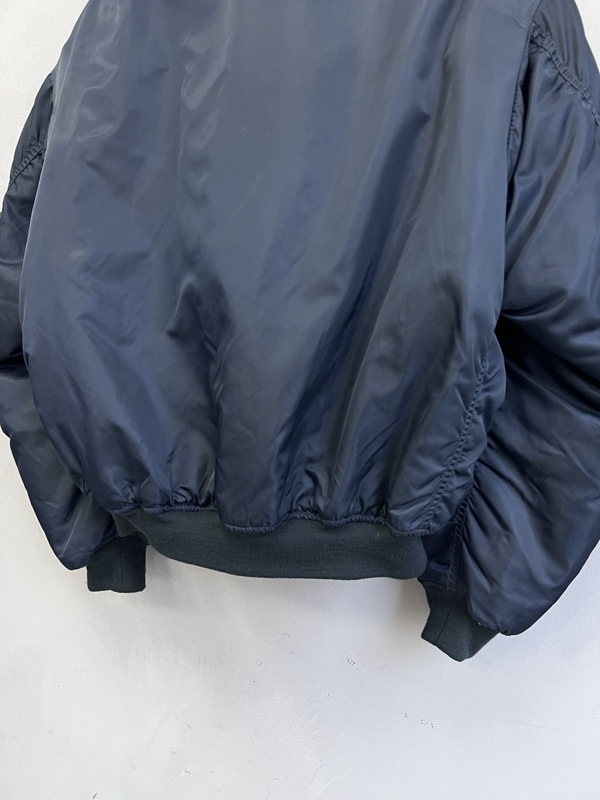 Alpha Industries MA-1 Bomber Jacket Navy Blue 90s Style