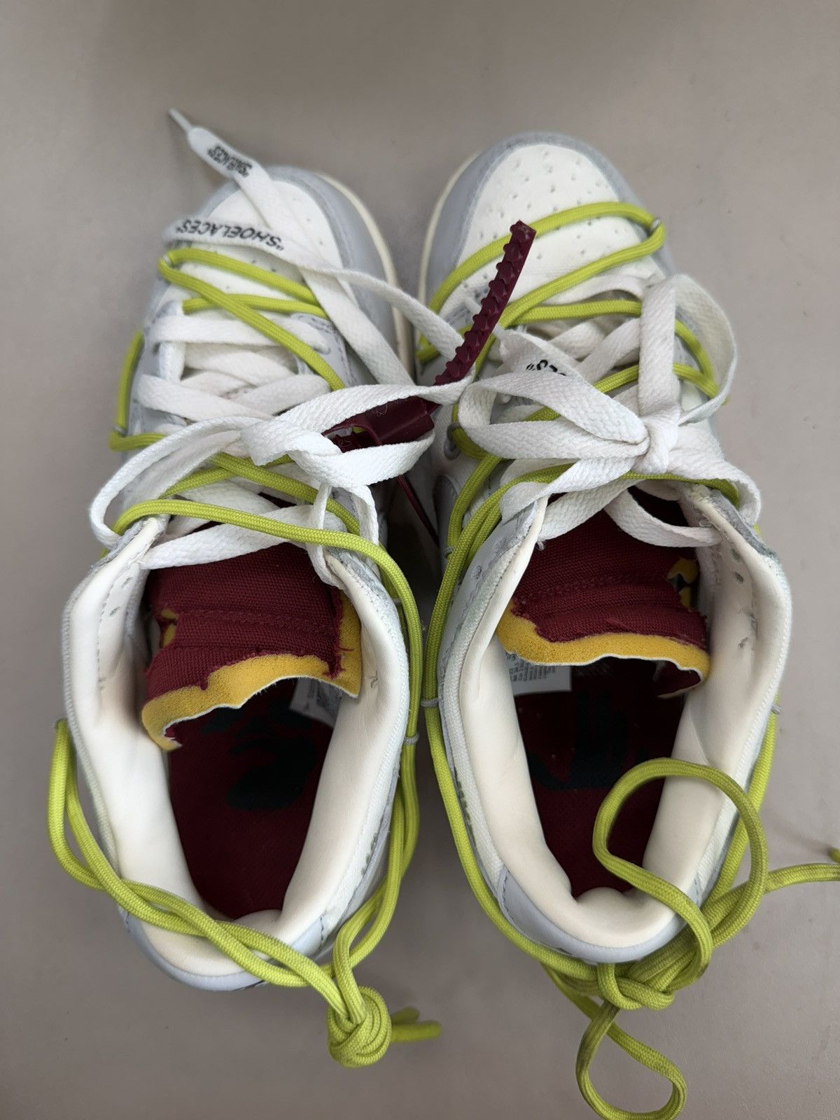 Nike Dunk Low Off White Lot 8 size 4 Size US 5.5 / IT 35.5 - 2 Thumbnail