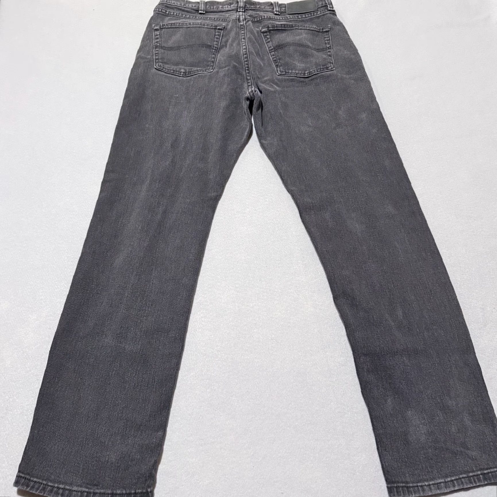 Lee Lee Jeans Men Black Denim Zip-Fly Stretch 34x32 Straight-Leg Premium Select Brand Logo 5-Pocket Men's Jeans Size US 34 / EU 50 - 6 Thumbnail