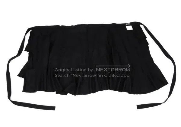 Comme des Garcons Comme des Garcons size L Black vintage wave lace wrap skirt Size 23" - 4 Thumbnail