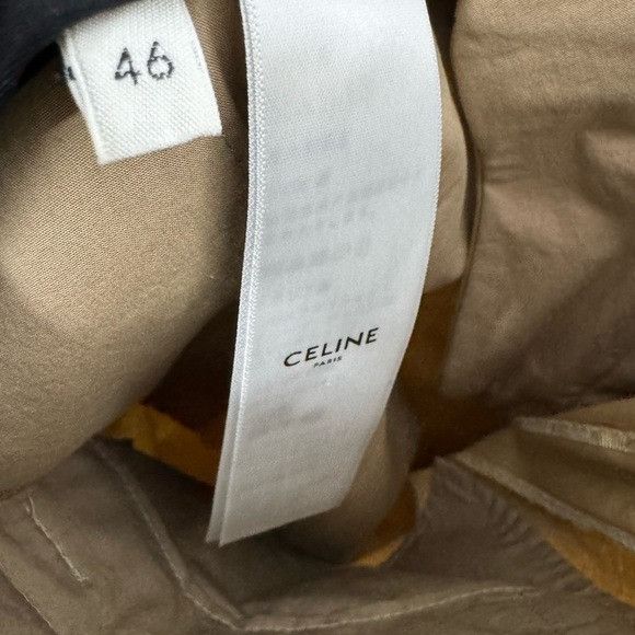 Celine Celine Pleated Trousers Cotton Canvas Beige Men’s IT 46/US 3 Size US 36 / EU 52 - 6 Thumbnail