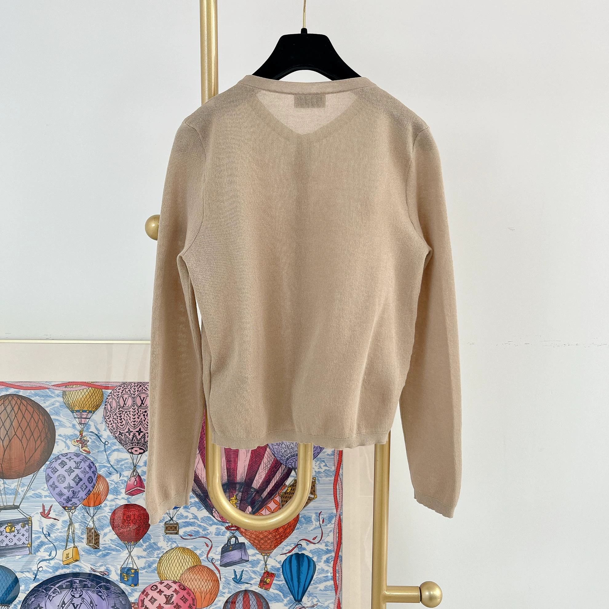 Moncler Moncler Khaki Knit Cardigan XS 6459 Size XS / US 0-2 / IT 36-38 - 2 Thumbnail