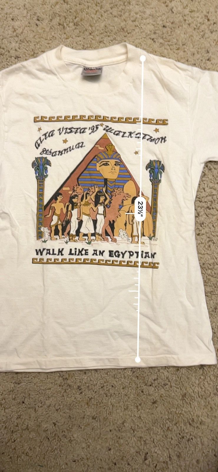 Vintage × basketcase gallery Vintage Single Stitch Azza Vista 1995 Walkathon Size US S / EU 44-46 / 1 - 5 Thumbnail