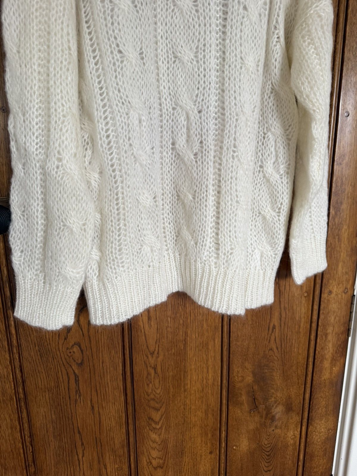 Celine $1.4k FW22 Celine boxy Aran sweater in mohair fisherman M Size US M / EU 48-50 / 2 - 12 Thumbnail