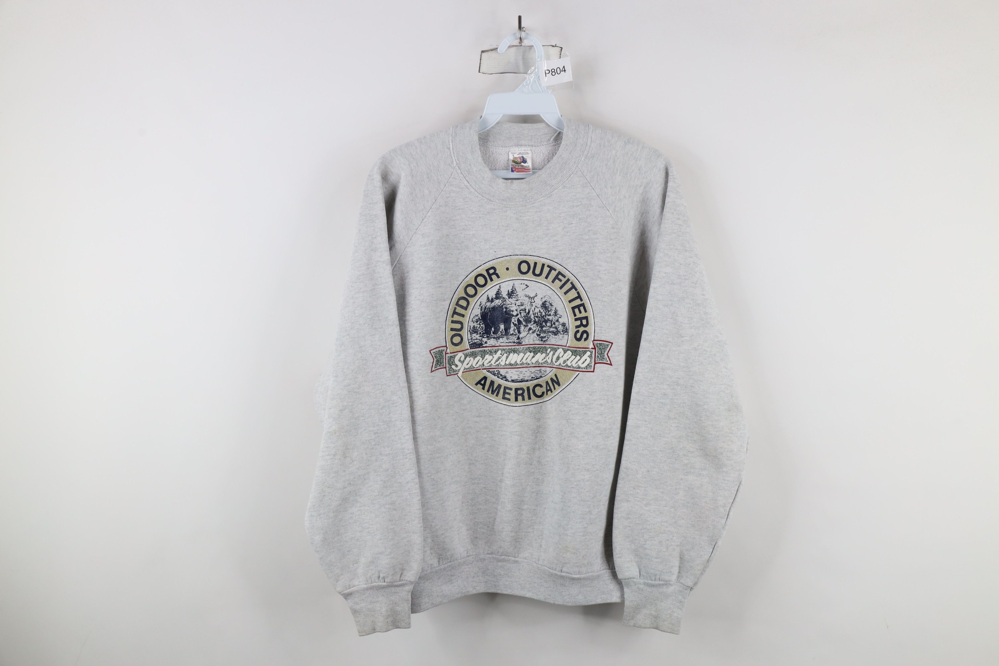Vintage Vintage 90s Streetwear Outdoor Outfitters Bear Sweatshirt Size L / US 10 / IT 46 - 1 Thumbnail
