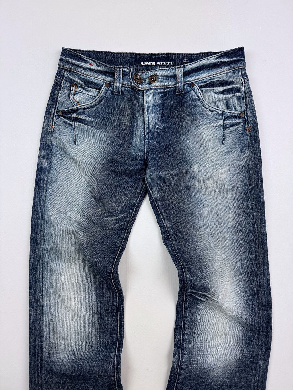 Miss Sixty Miss Sixty Bella Flared Washed Women’s Jeans Pants Size 32" / US 10 / IT 46 - 4 Thumbnail