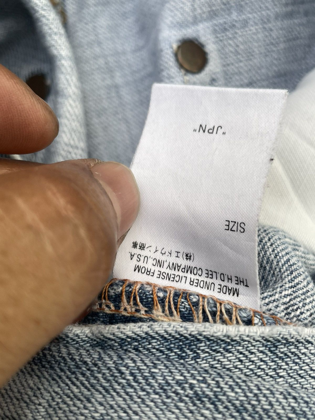 Lee × Vintage Vintage Lee Union Made Narrow Jeans Size US 32 / EU 48 - 17 Thumbnail