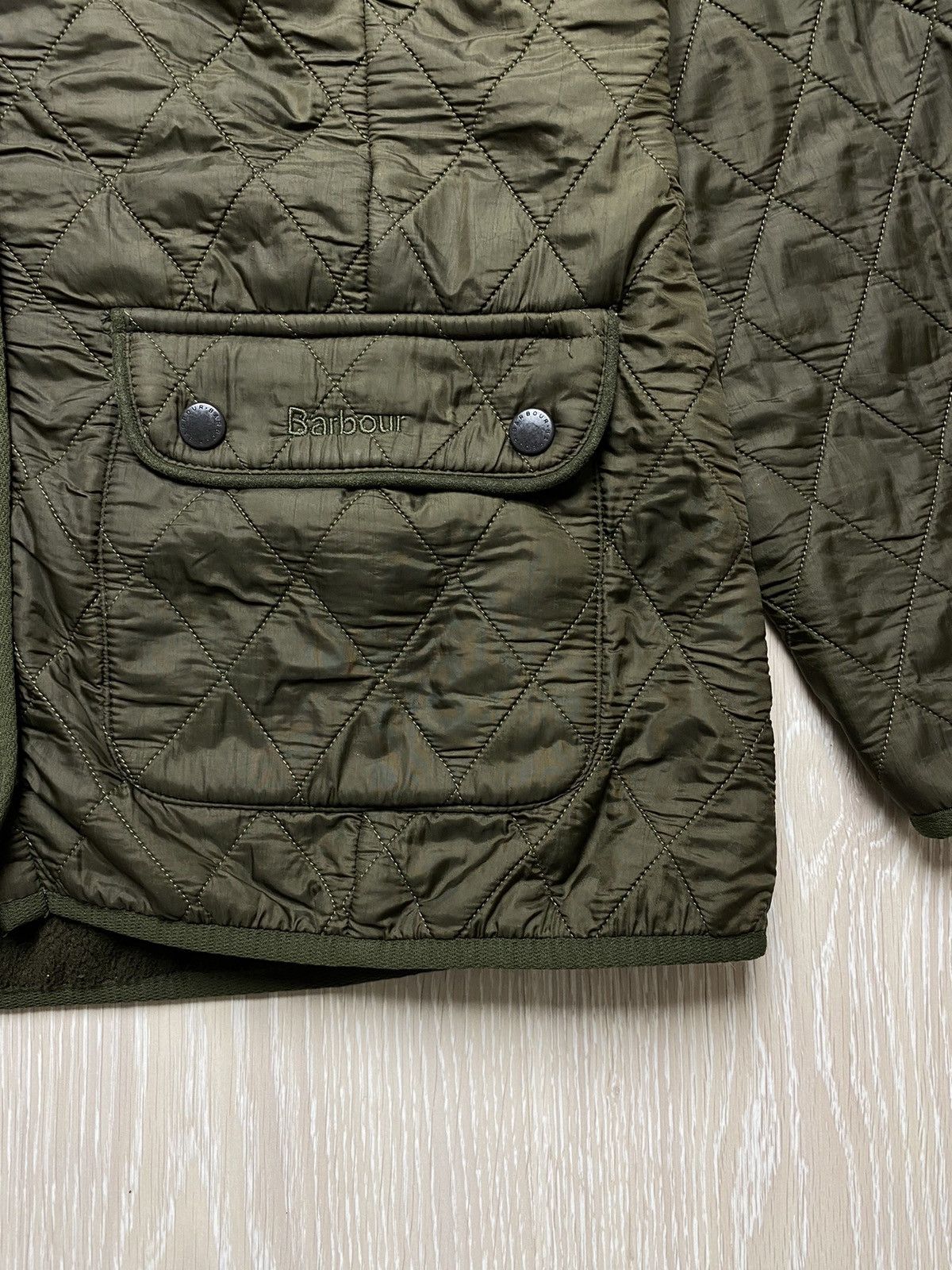 Barbour × Vintage BARBOUR QUAIL-LADIES QUILTED JACKET-OLIVE LUXURY Size L / US 10 / IT 46 - 2 Thumbnail