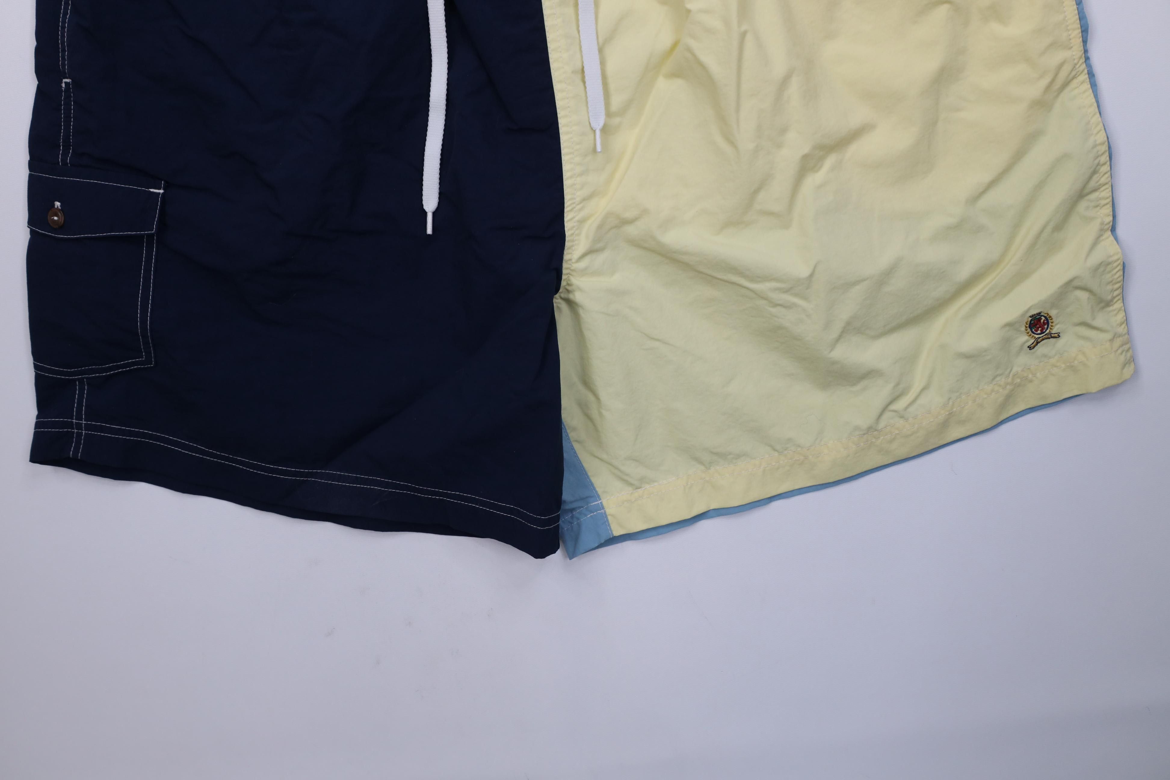 Tommy Hilfiger Vintage 90s Y2K Tommy Hilfiger Lined Swim Trunks Shorts Size US 36 / EU 52 - 4 Thumbnail
