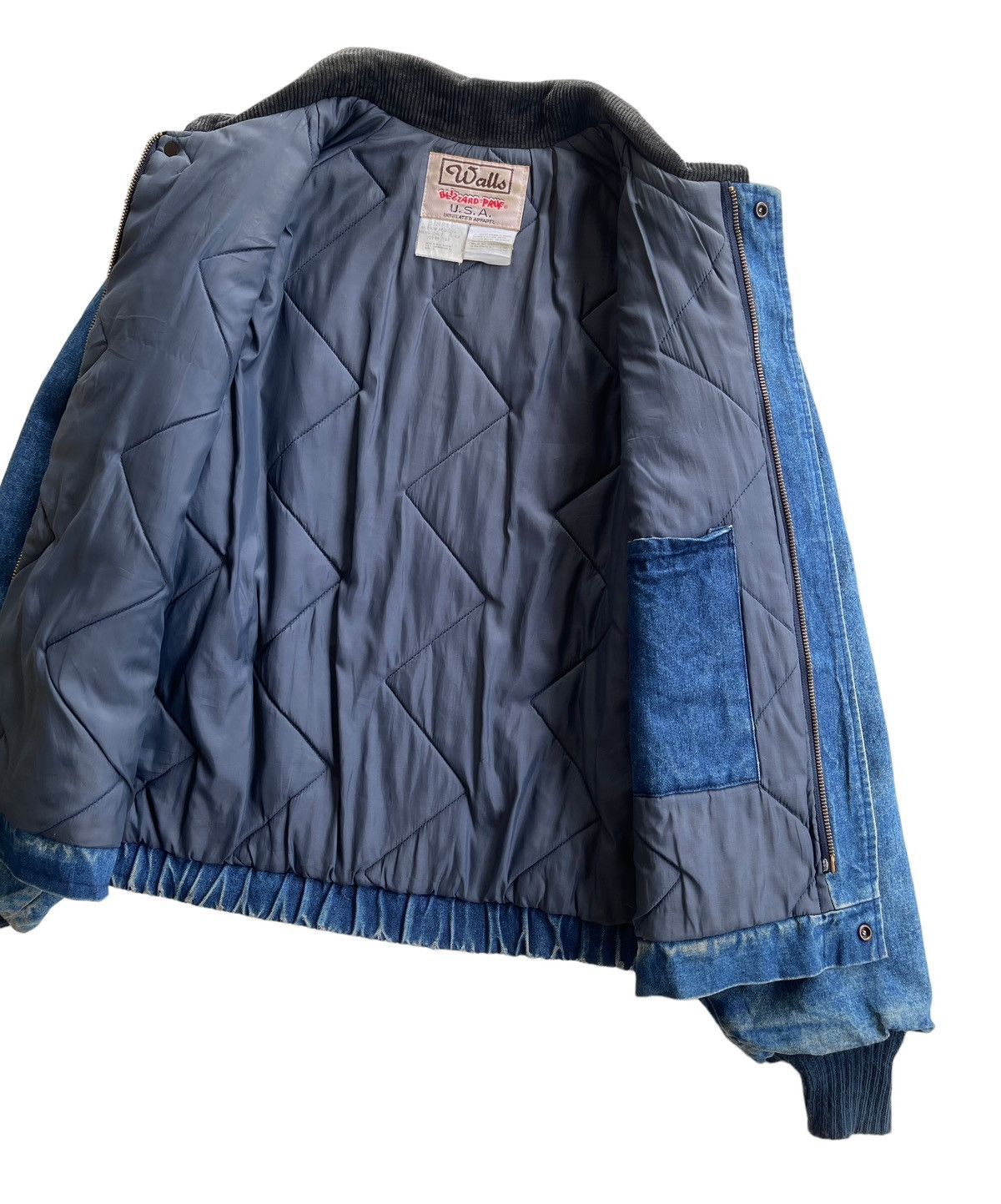 Vintage Vintage 90s Walls Quilted Bomber Jacket Size US M / EU 48-50 / 2 - 10 Thumbnail