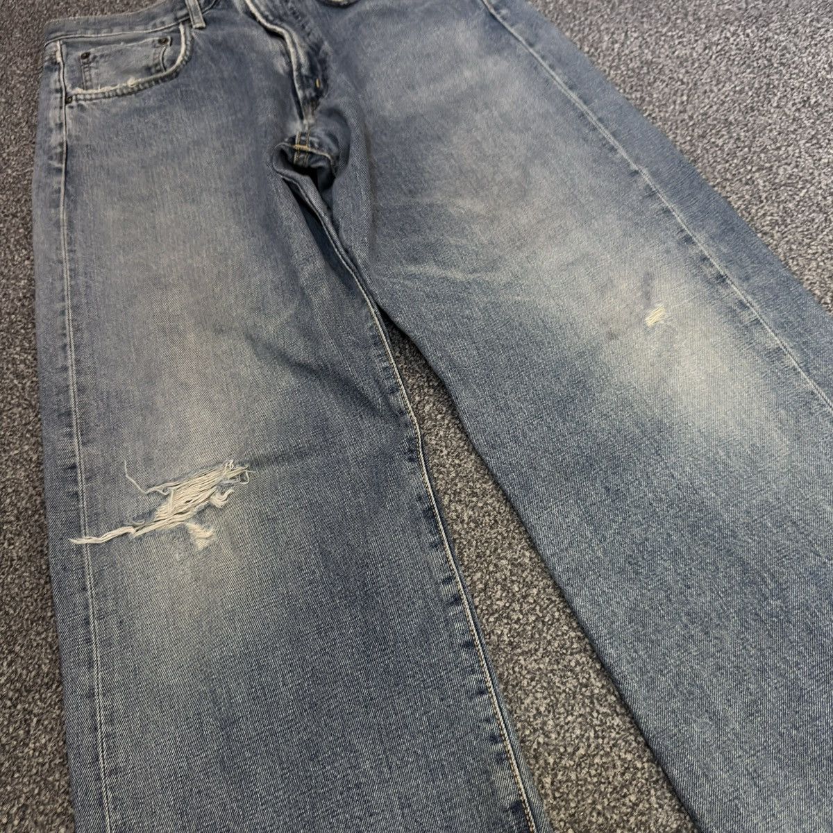 Edwin 🇯🇵 Japanese Vintage 90s Edwin 505 Selvedge Stone Wash Denim Size US 32 / EU 48 - 4 Thumbnail