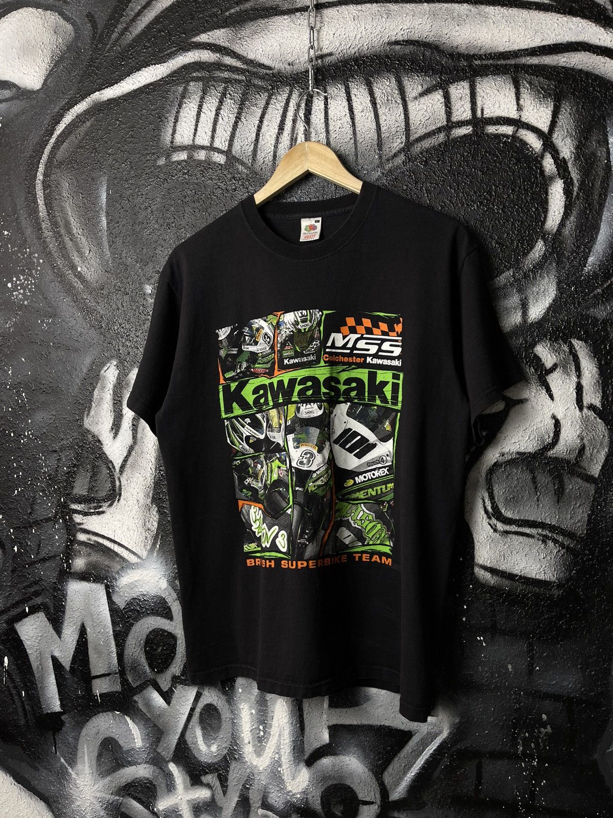 Fruit Of The Loom Kawasaki British Superbike Team Racing T-Shirt Men’s Size L Size US L / EU 52-54 / 3 - 1 Thumbnail
