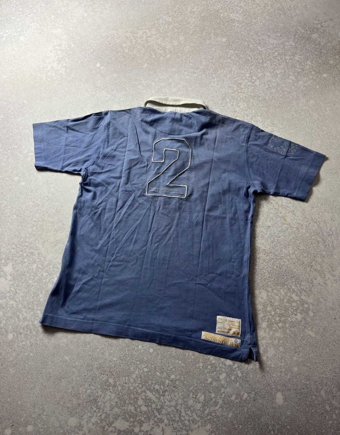 La Martina Vintage La Martina Argentina Polo Team #2 Tee Big Logo Y2K. Size US L / EU 52-54 / 3 - 2 Thumbnail