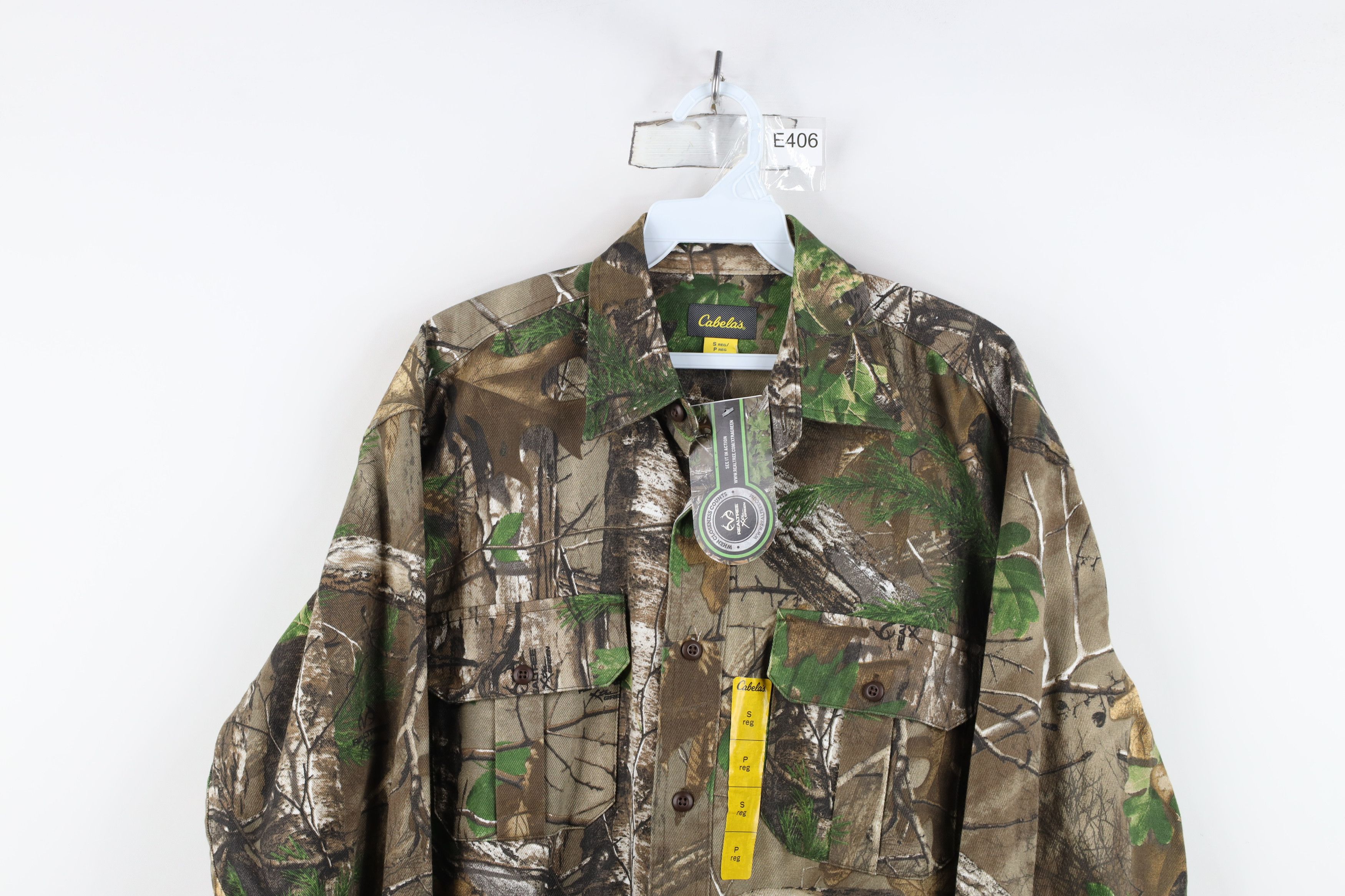 Cabelas Deadstock Vintage Y2K Cabelas Camouflage Twill Button Shirt Size US S / EU 44-46 / 1 - 2 Thumbnail