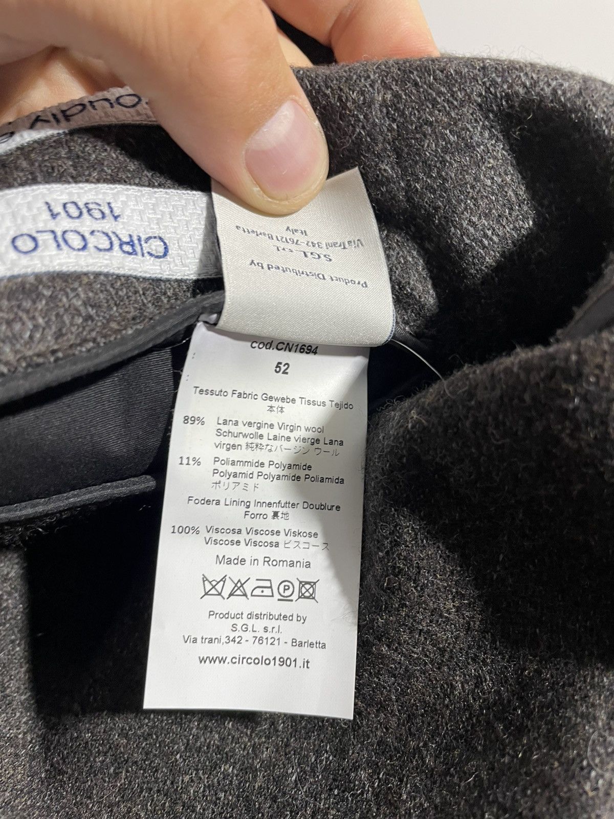 Circolo 1901 Circolo 1901 Dark Brown Wool Mens blazer size 52 Size 52R - 13 Thumbnail