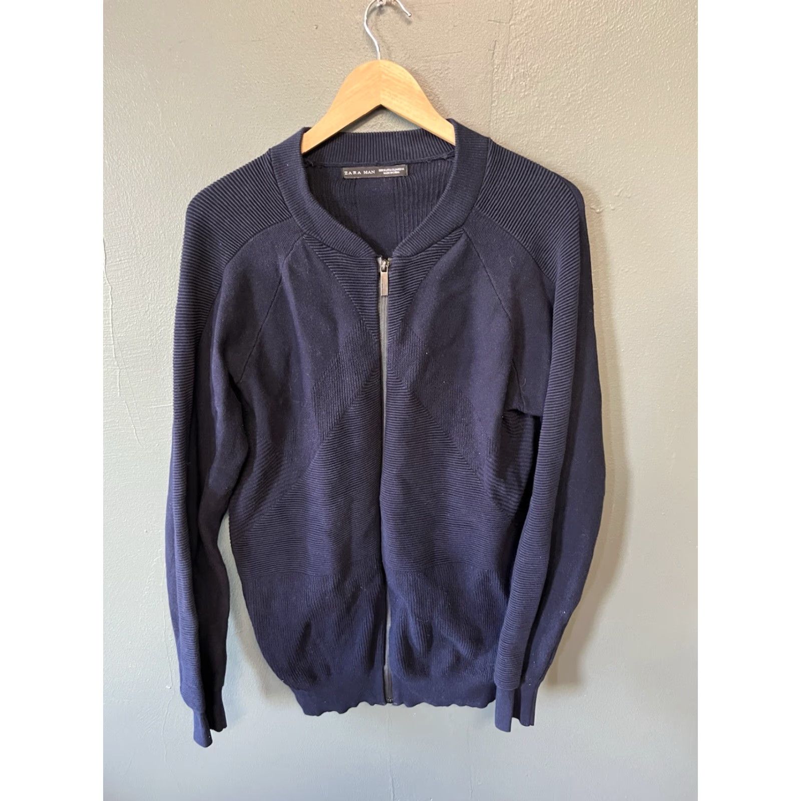 Zara Zara Man Mens Blue Knit Full Zip Sweatshirt XL Size Regular Closure Zip Knit Full Zip Sweatshirt Mens Blue Zara Man XL Size US XL / EU 56 / 4 - 2 Thumbnail