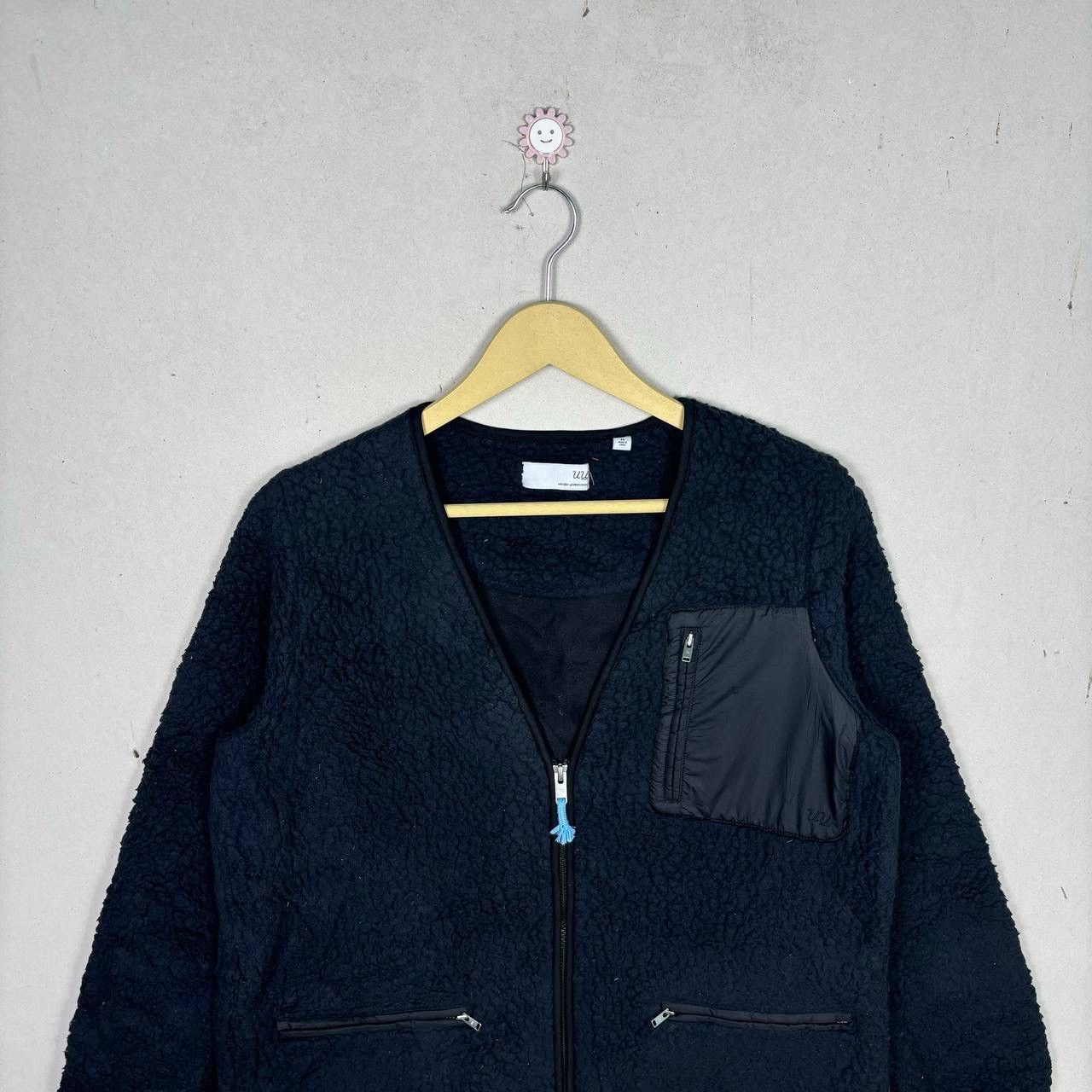 Undercover × Uniqlo Uniqlo Undercover UU Fleece Jacket Black Cardigan Size M Size US M / EU 48-50 / 2 - 3 Thumbnail