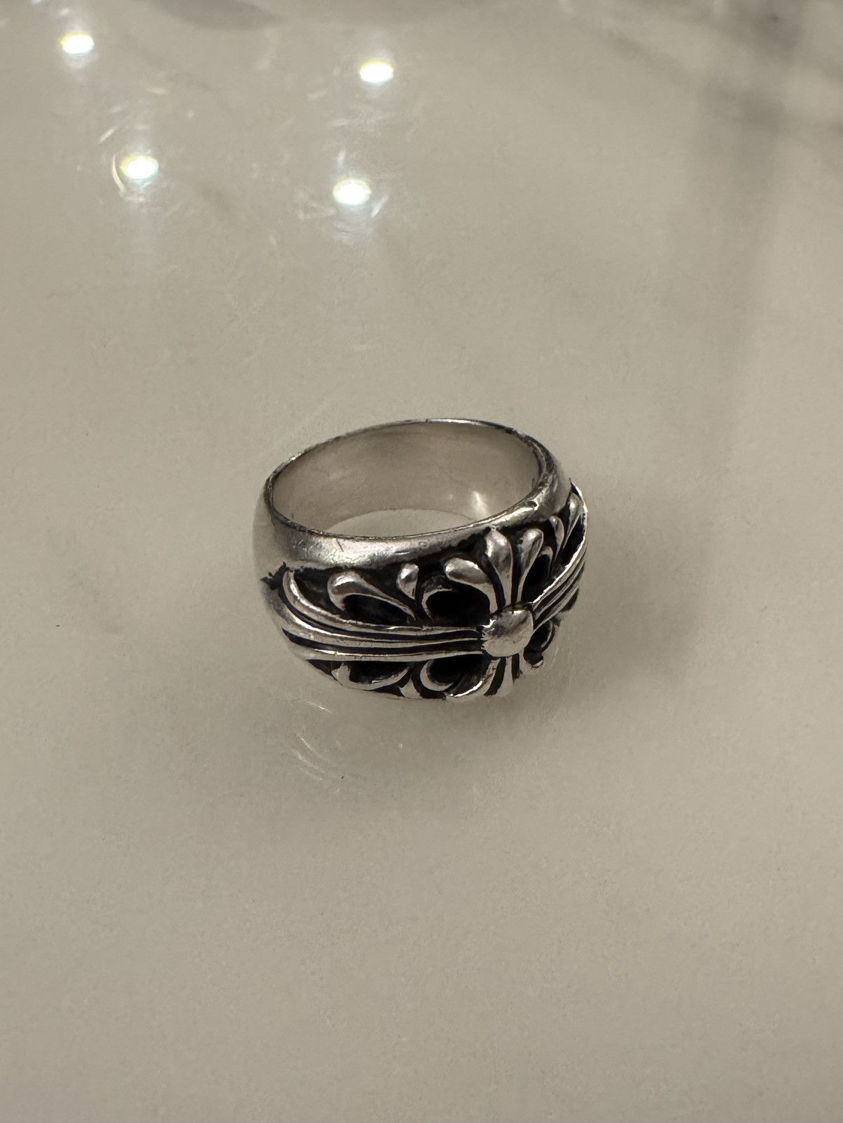 Chrome Hearts US 9 Floral Cross Ring Size ONE SIZE - 1 Thumbnail