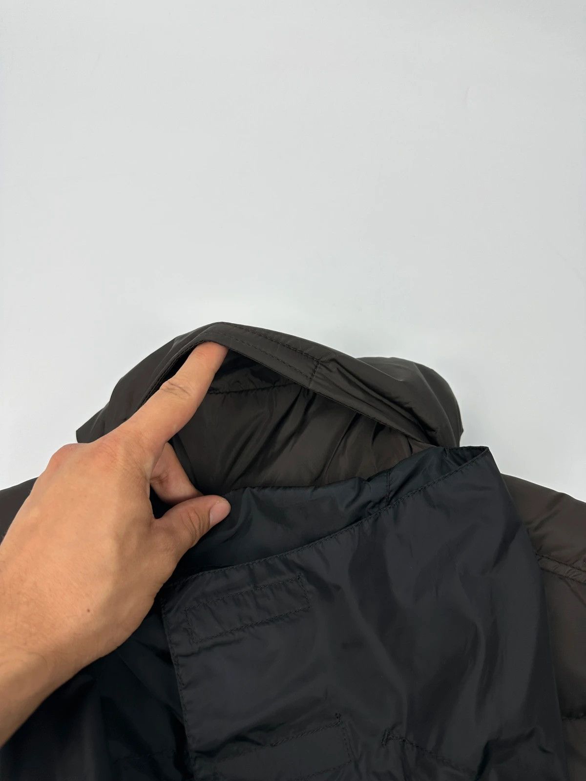 Prada Prada Sport FW01-05 Brown Puffer Vest Down Hooded Jacket Size L / US 10 / IT 46 - 8 Thumbnail