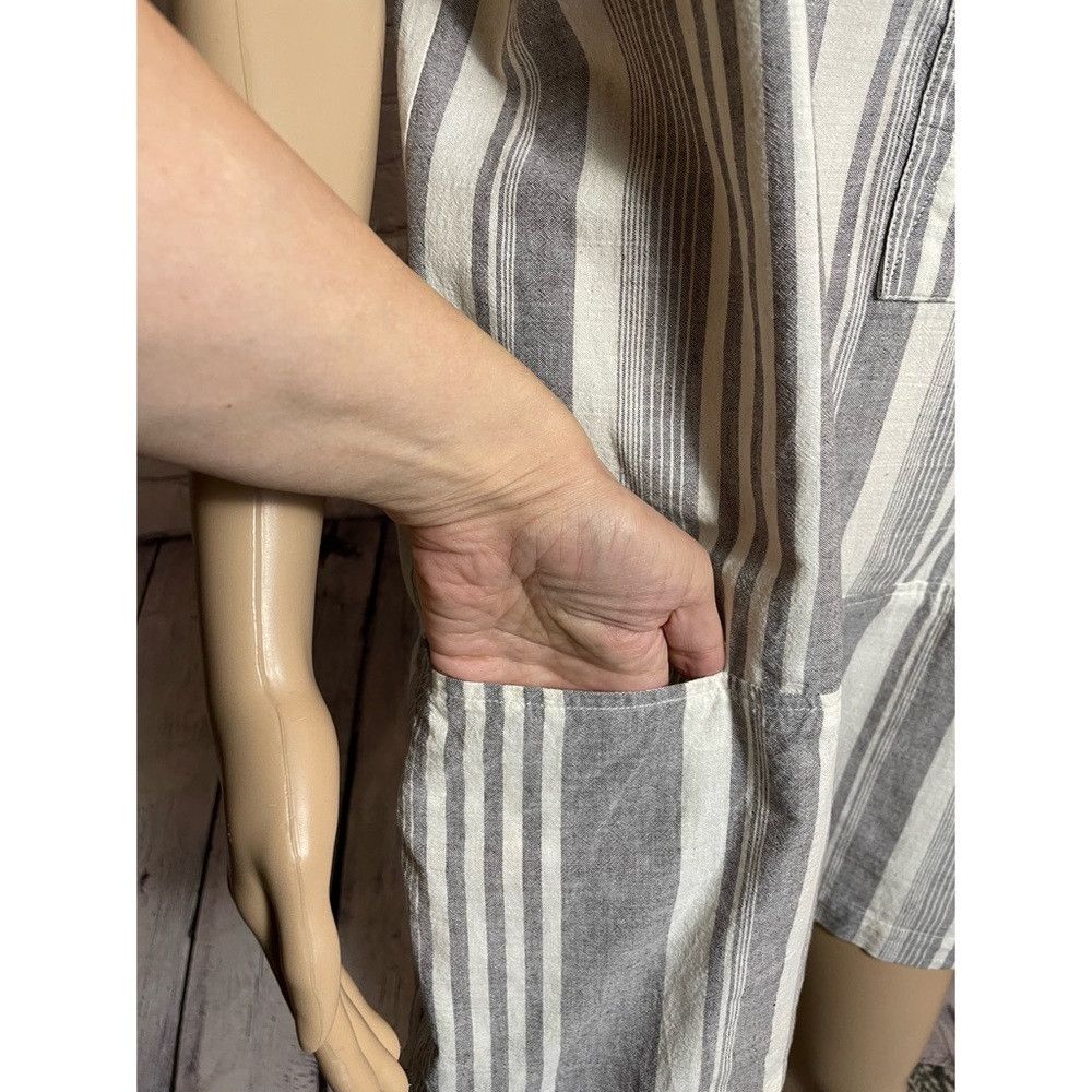 Other Geren Ford Stripe Cotton Linen Mini Dress Tunic Size L Size L / US 10 / IT 46 - 3 Thumbnail