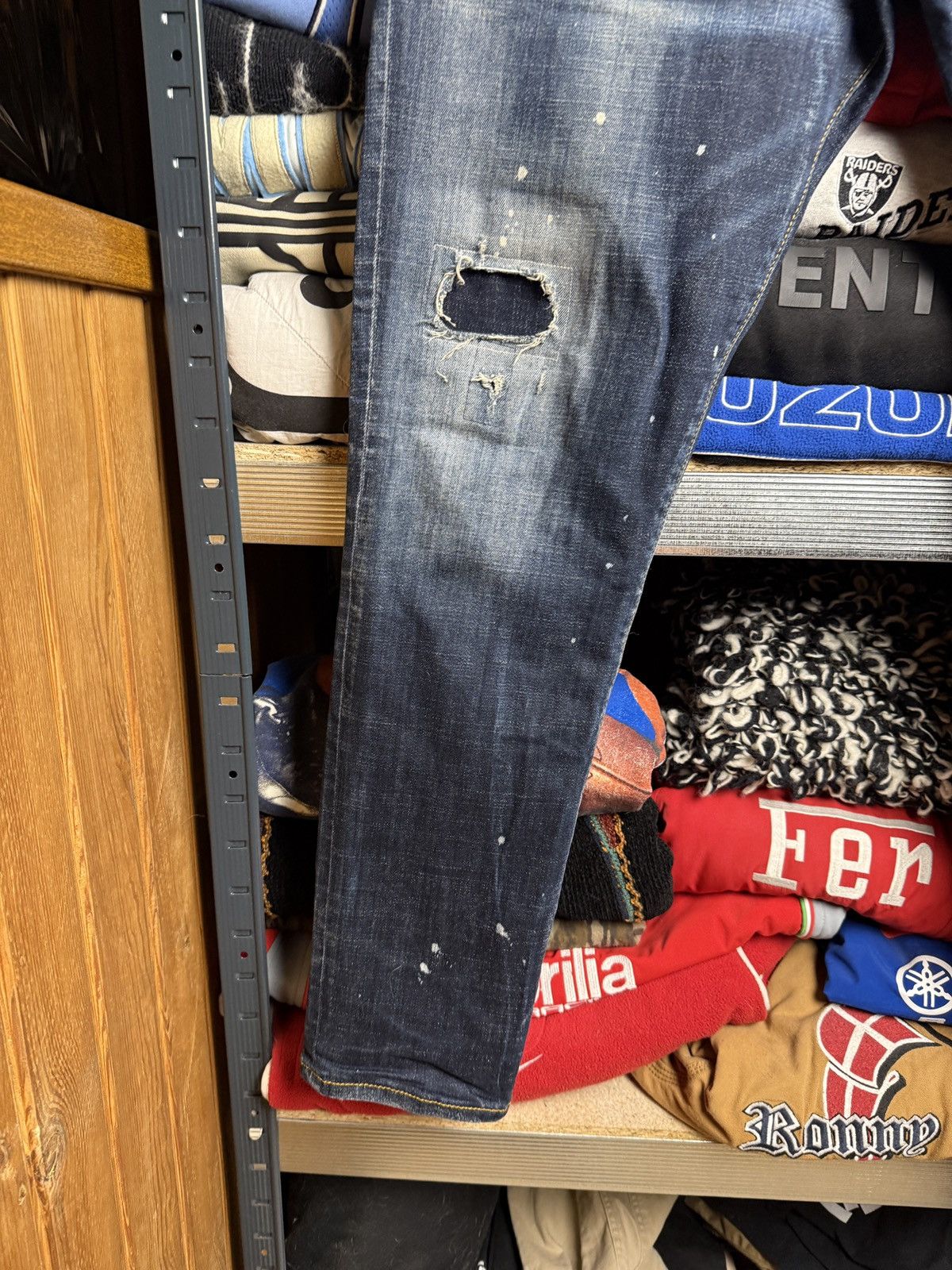 Dsquared2 Vintage Dsquared2 Distressed Raw Denim Pants Y2K Japan Style Size US 36 / EU 52 - 6 Thumbnail
